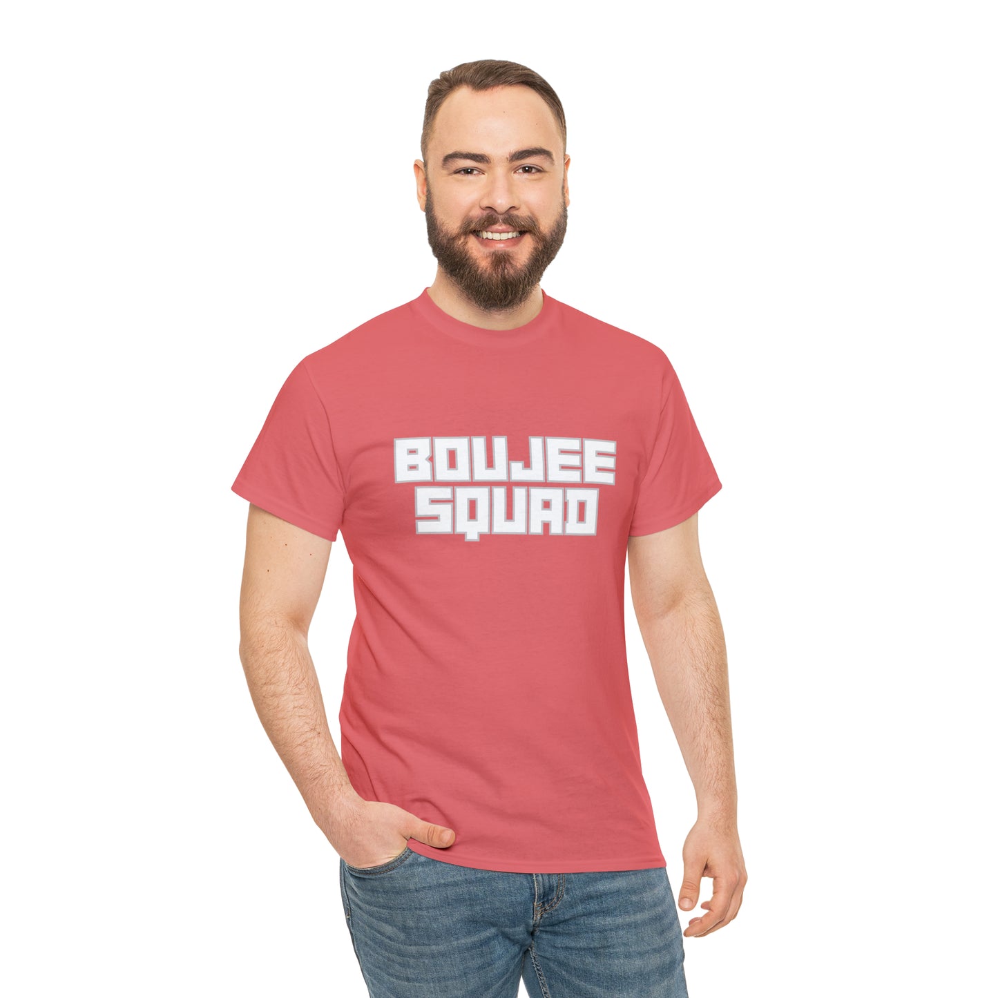 Boujee Squad Unisex Heavy Cotton Tee_WHT Print