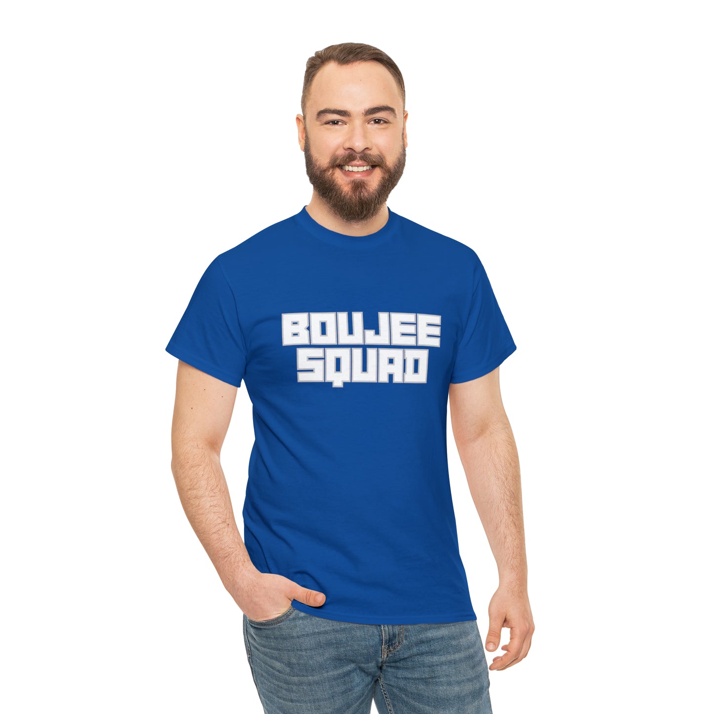 Boujee Squad Unisex Heavy Cotton Tee_WHT Print