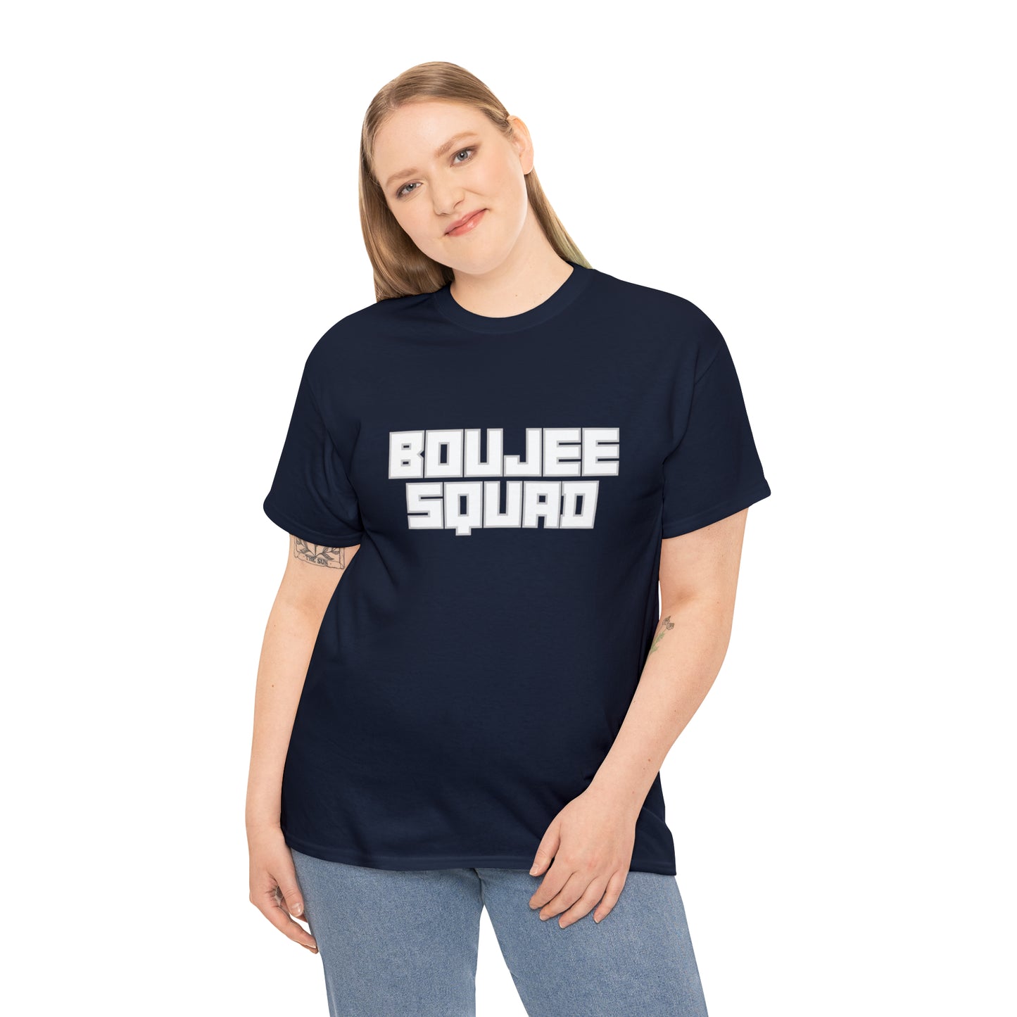 Boujee Squad Unisex Heavy Cotton Tee_WHT Print