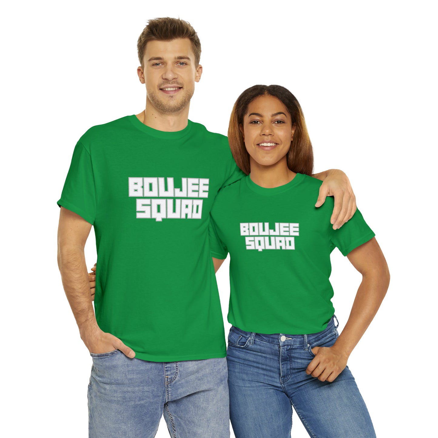 Boujee Squad Unisex Heavy Cotton Tee_WHT Print