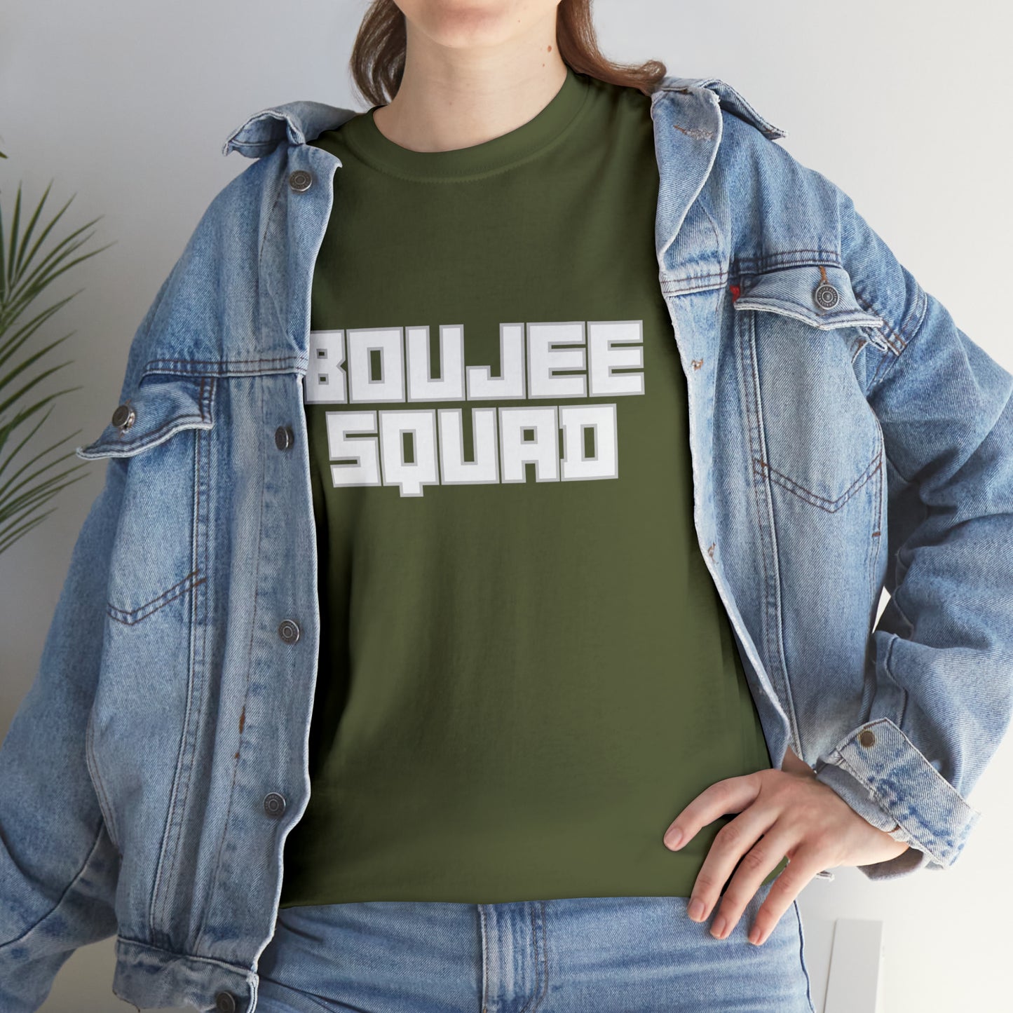 Boujee Squad Unisex Heavy Cotton Tee_WHT Print