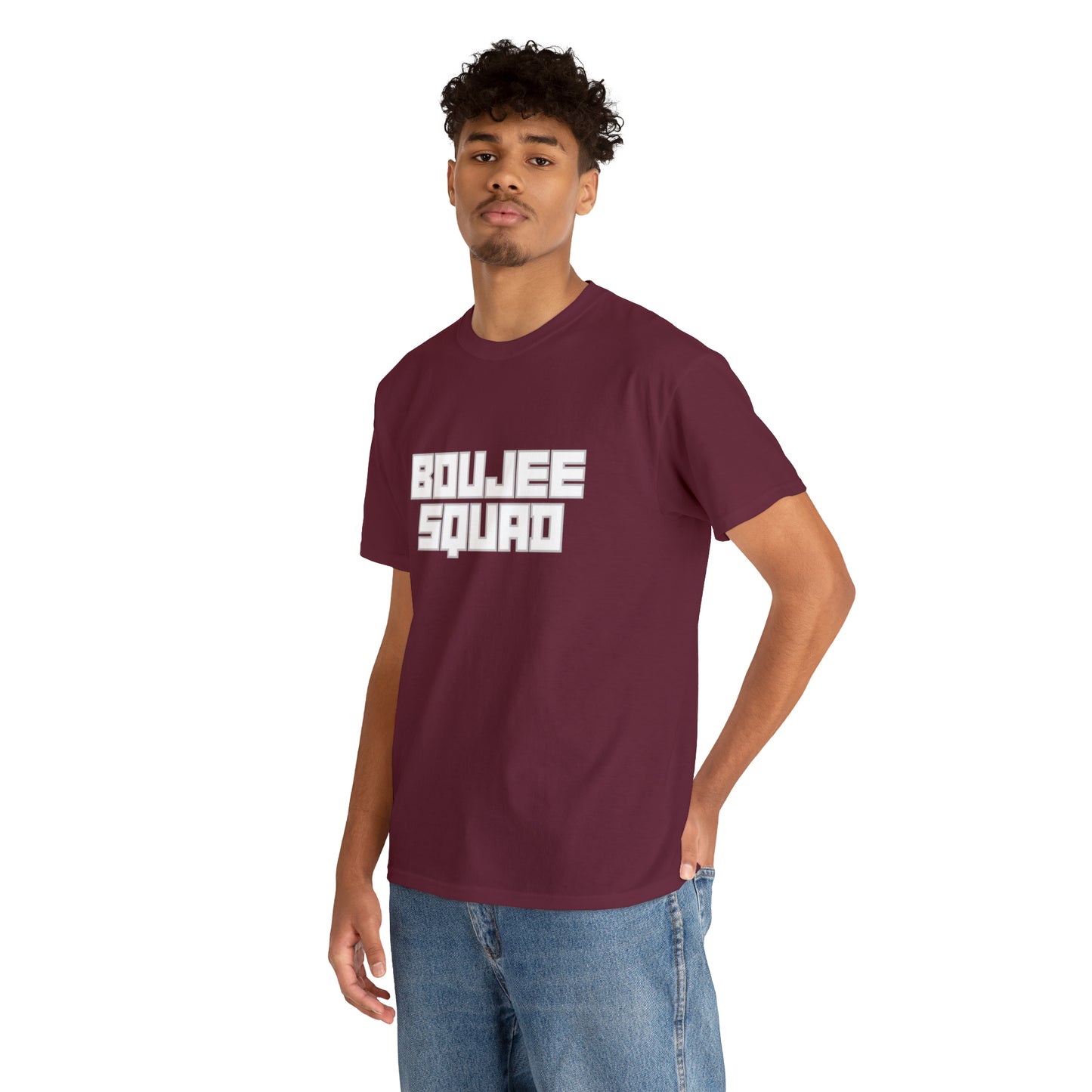Boujee Squad Unisex Heavy Cotton Tee_WHT Print
