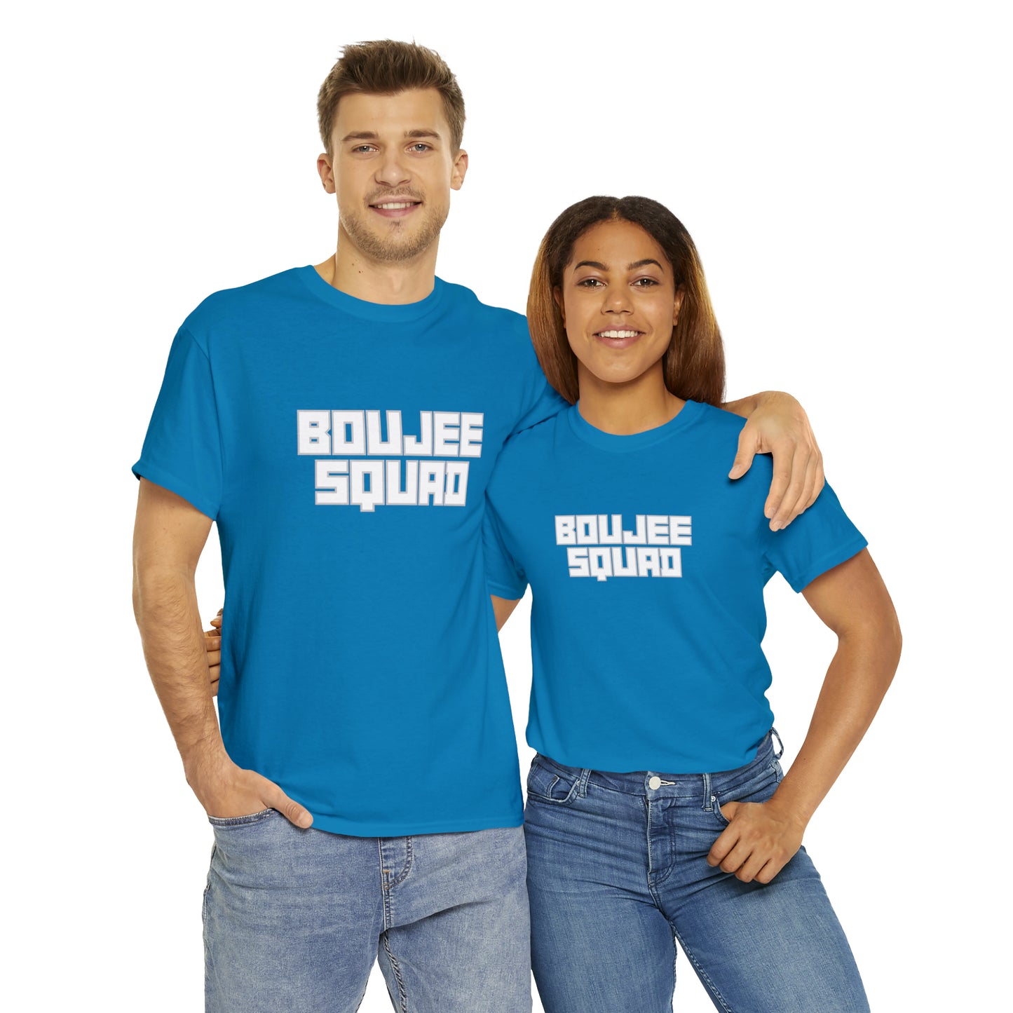 Boujee Squad Unisex Heavy Cotton Tee_WHT Print