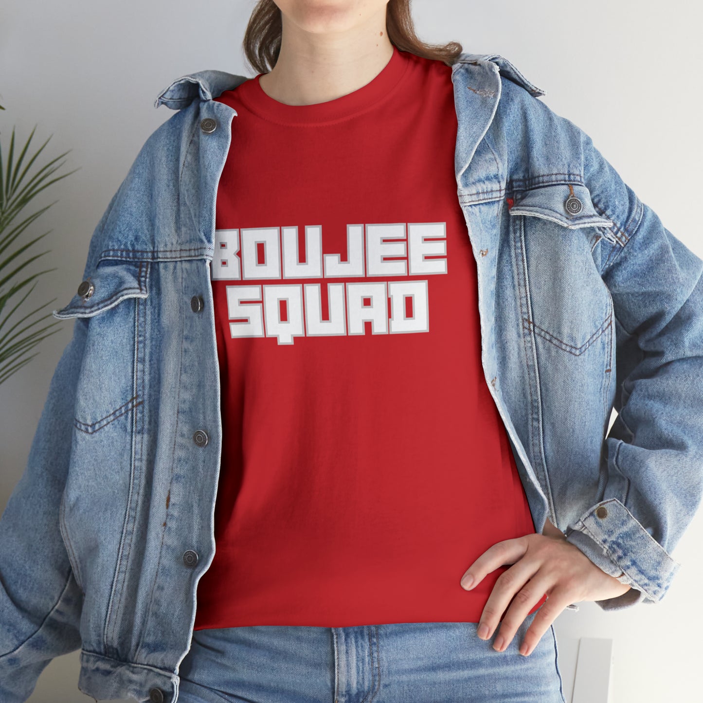 Boujee Squad Unisex Heavy Cotton Tee_WHT Print