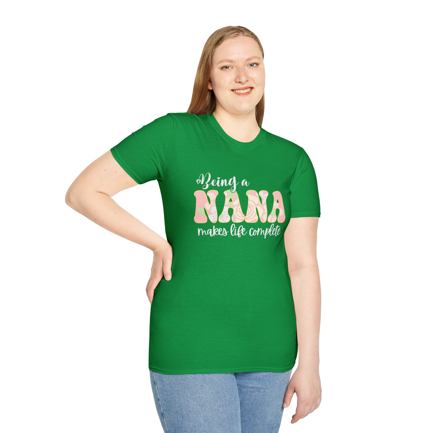 Being a Nana Makes Life Complete Unisex Softstyle T-Shirt
