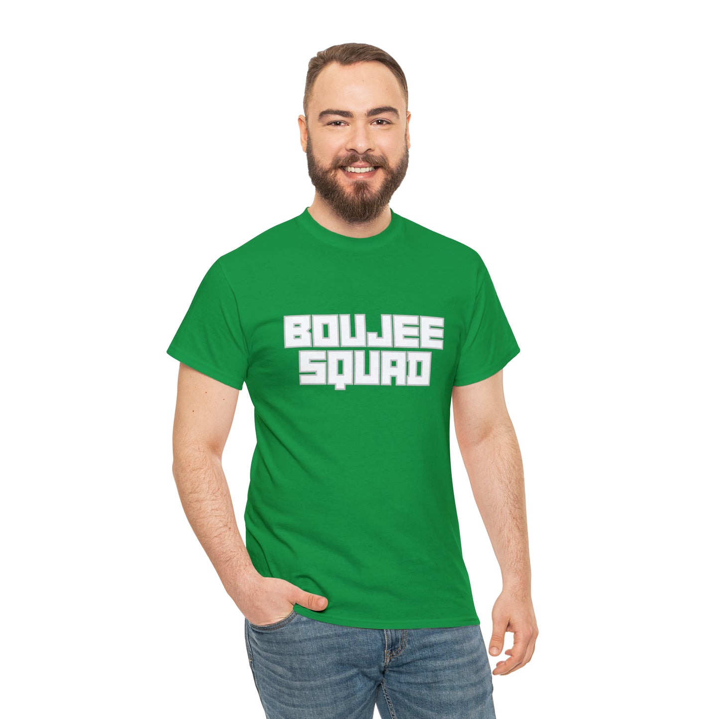 Boujee Squad Unisex Heavy Cotton Tee_WHT Print