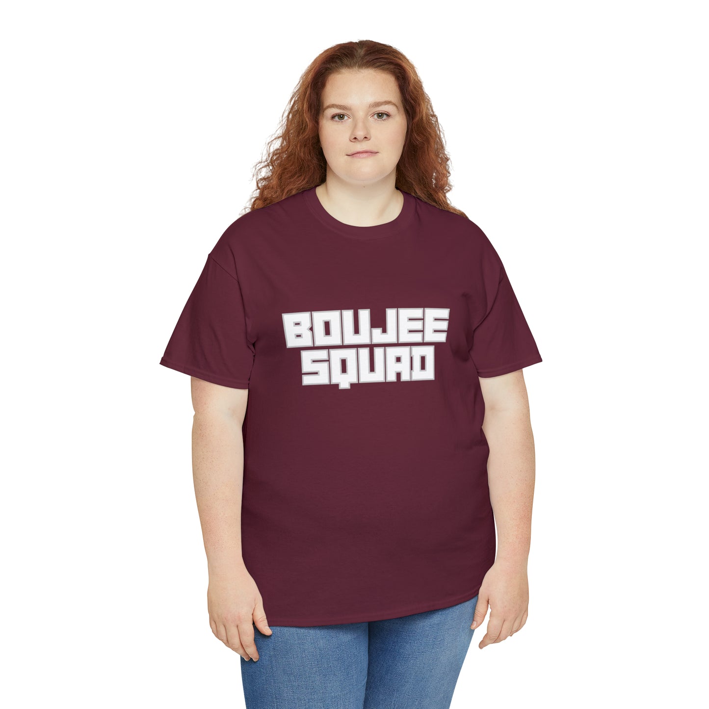 Boujee Squad Unisex Heavy Cotton Tee_WHT Print