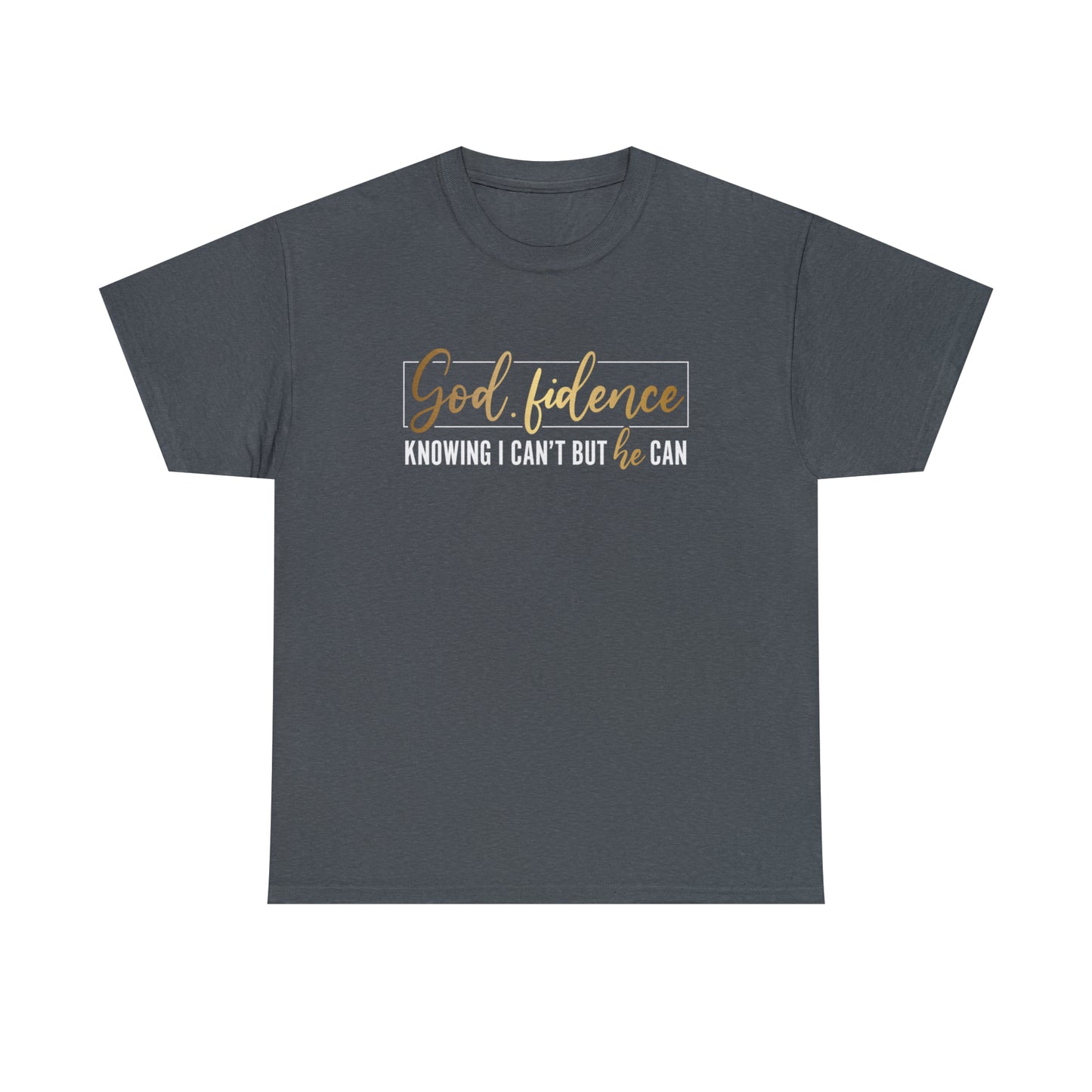 God-fidence Unisex Heavy Cotton Tee - Black Print