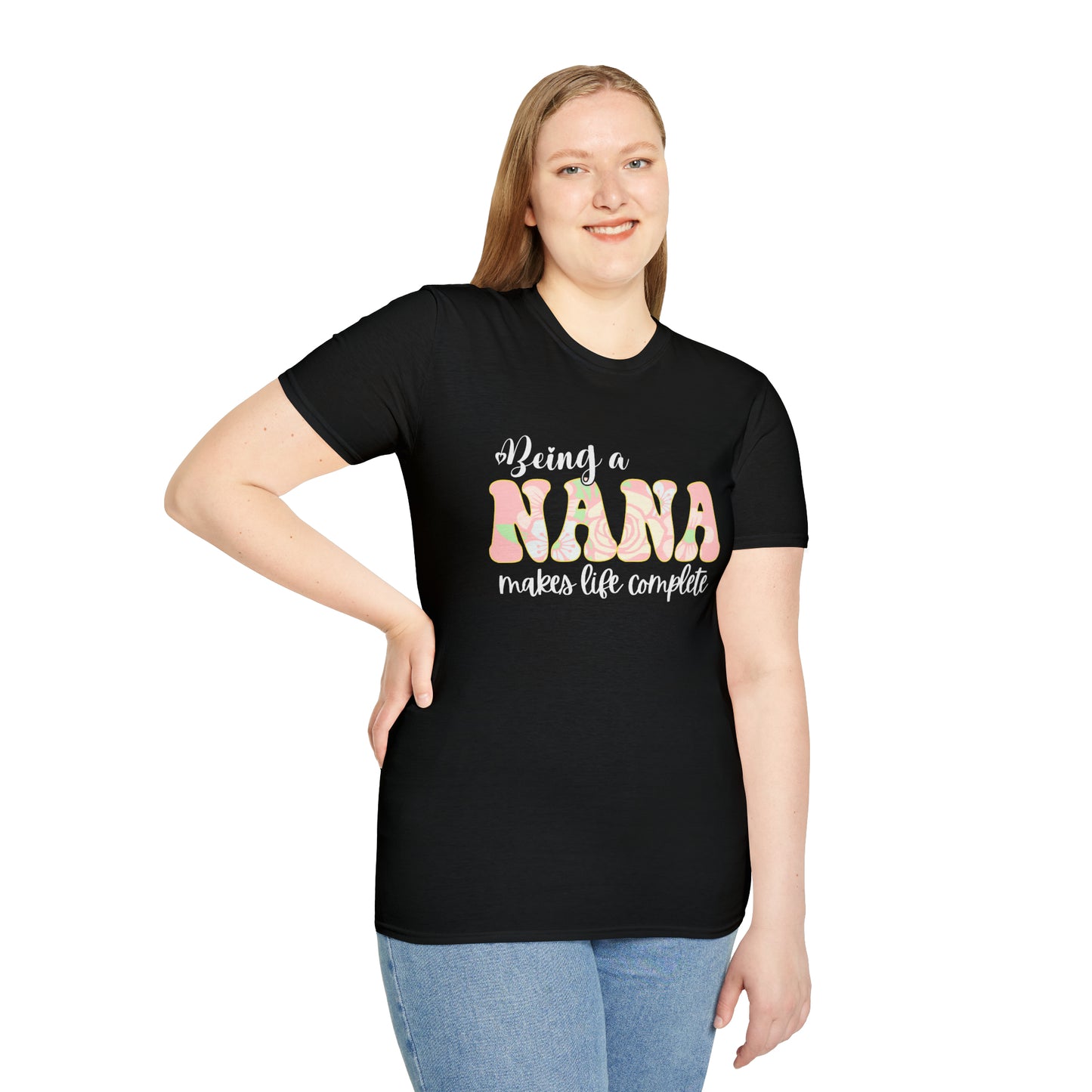 Being a Nana Makes Life Complete Unisex Softstyle T-Shirt