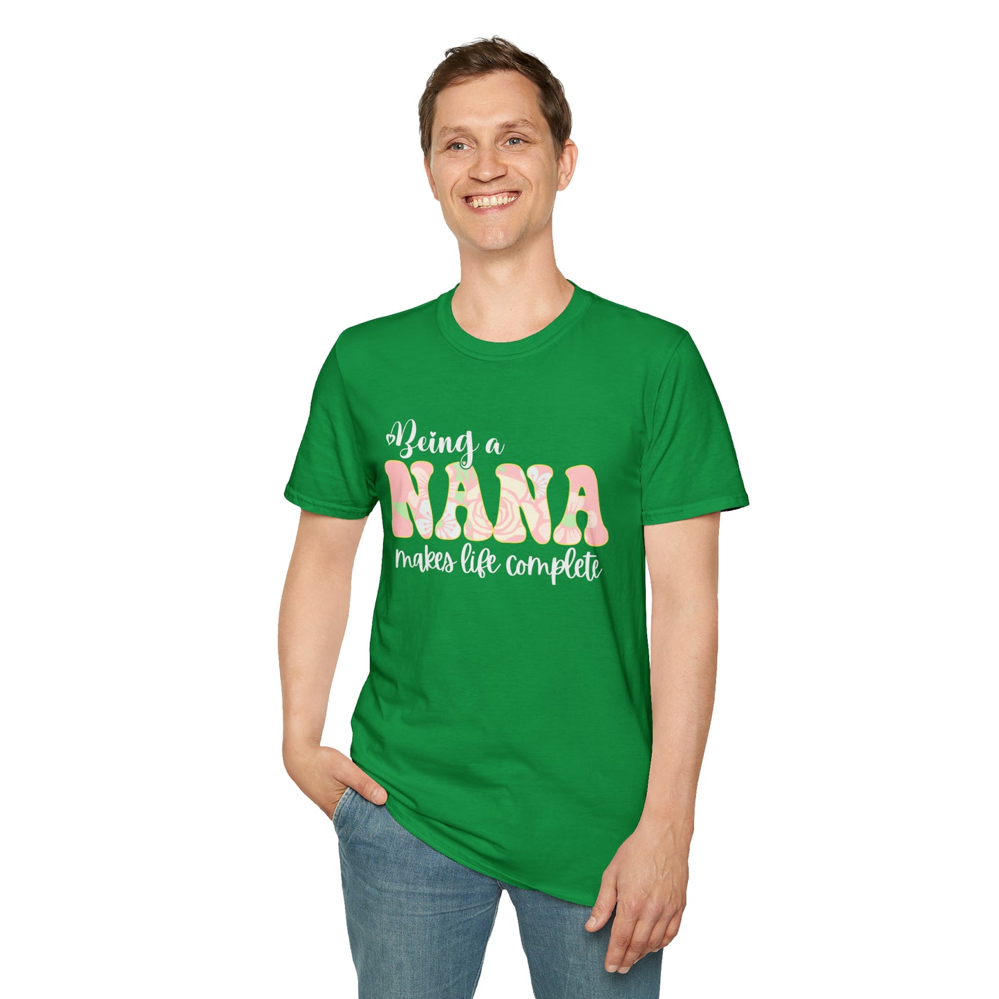 Being a Nana Makes Life Complete Unisex Softstyle T-Shirt