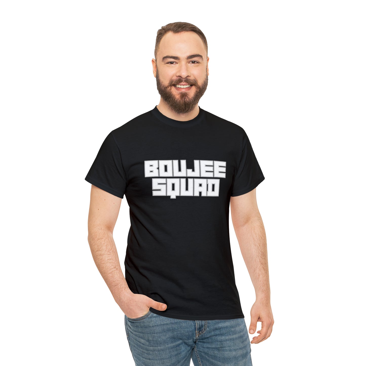 Boujee Squad Unisex Heavy Cotton Tee_WHT Print