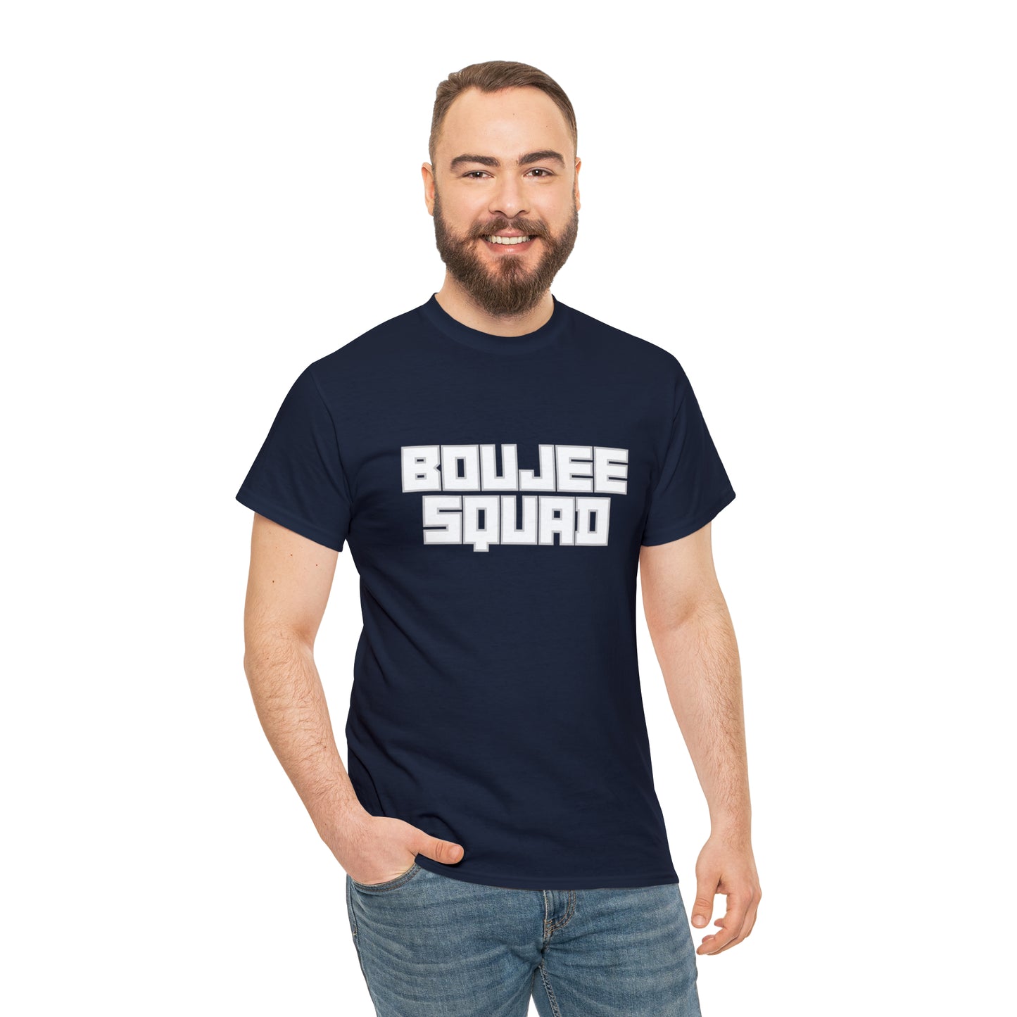 Boujee Squad Unisex Heavy Cotton Tee_WHT Print