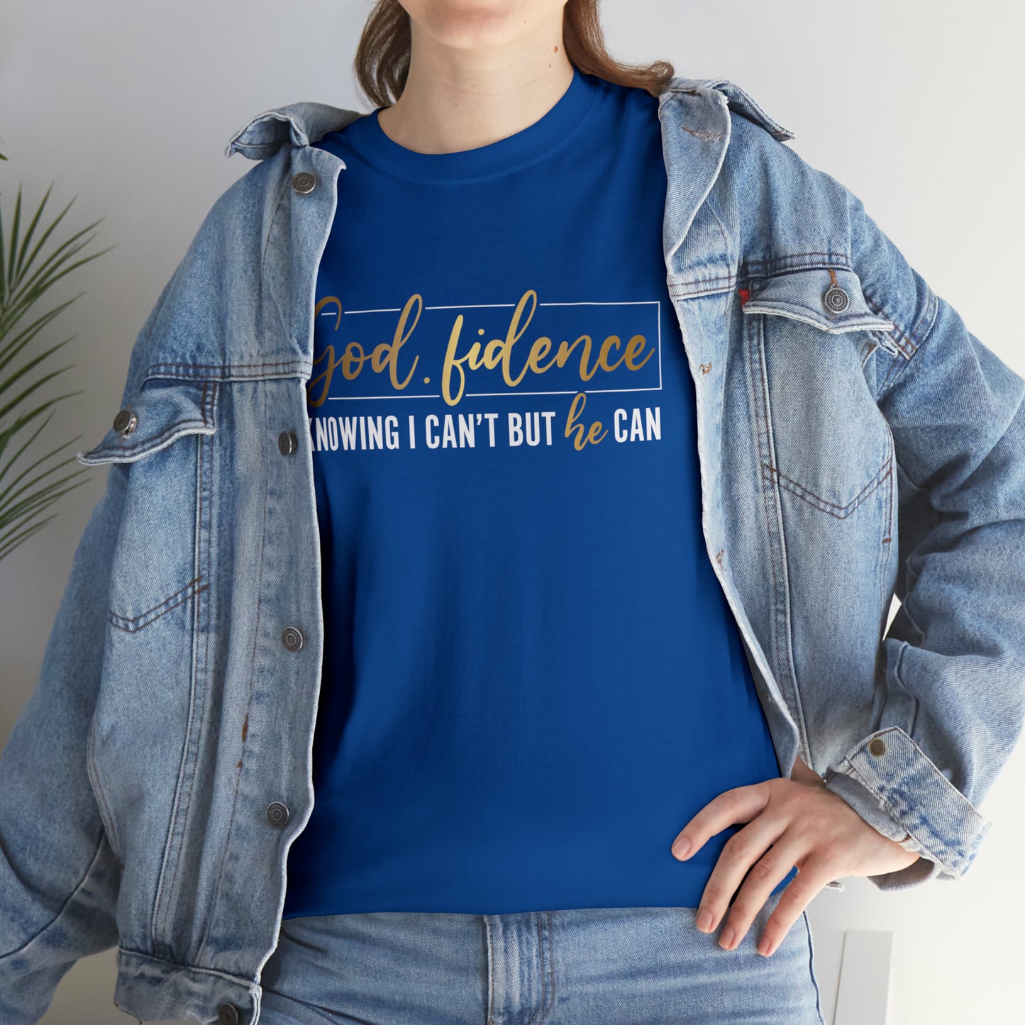 God-fidence Unisex Heavy Cotton Tee - Black Print