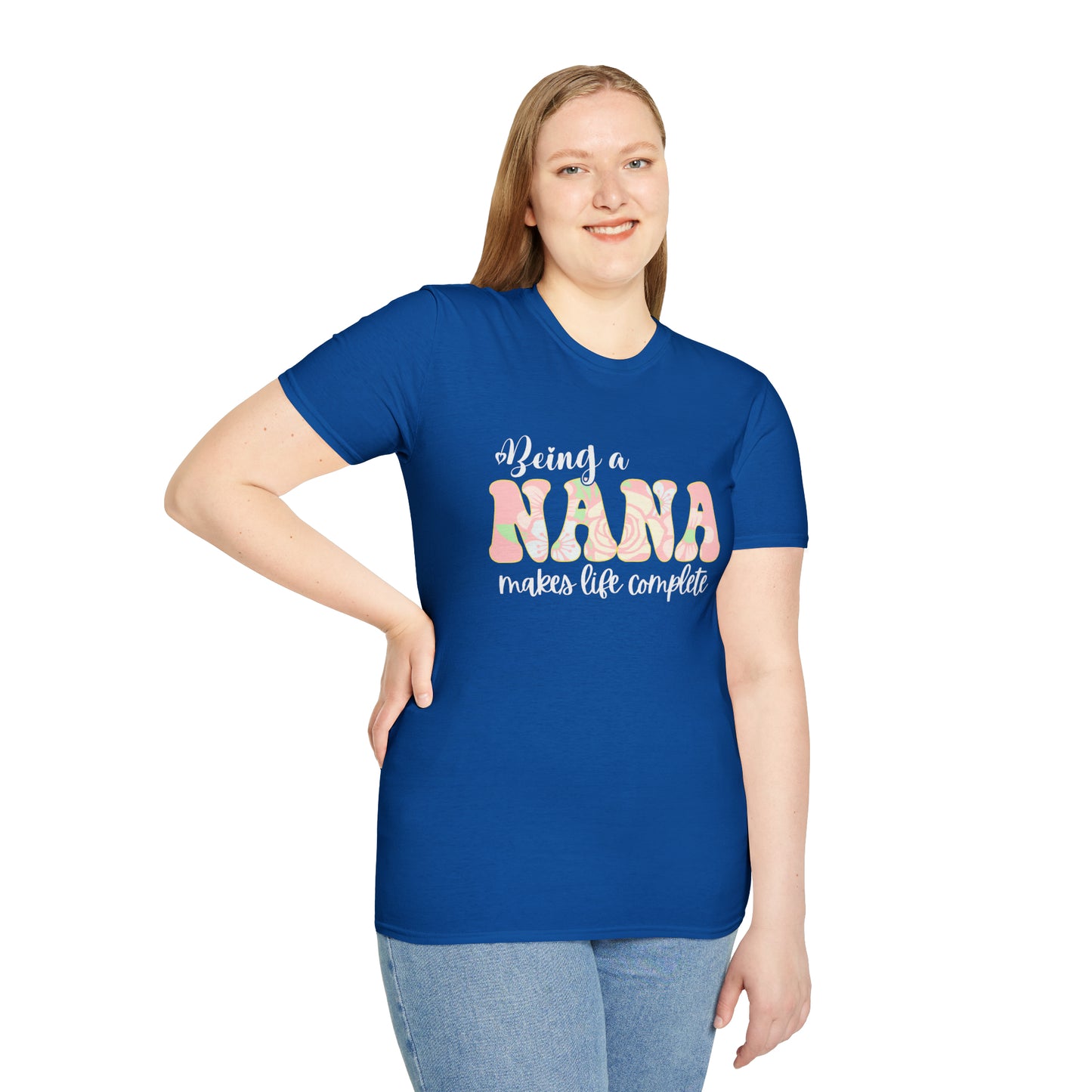 Being a Nana Makes Life Complete Unisex Softstyle T-Shirt