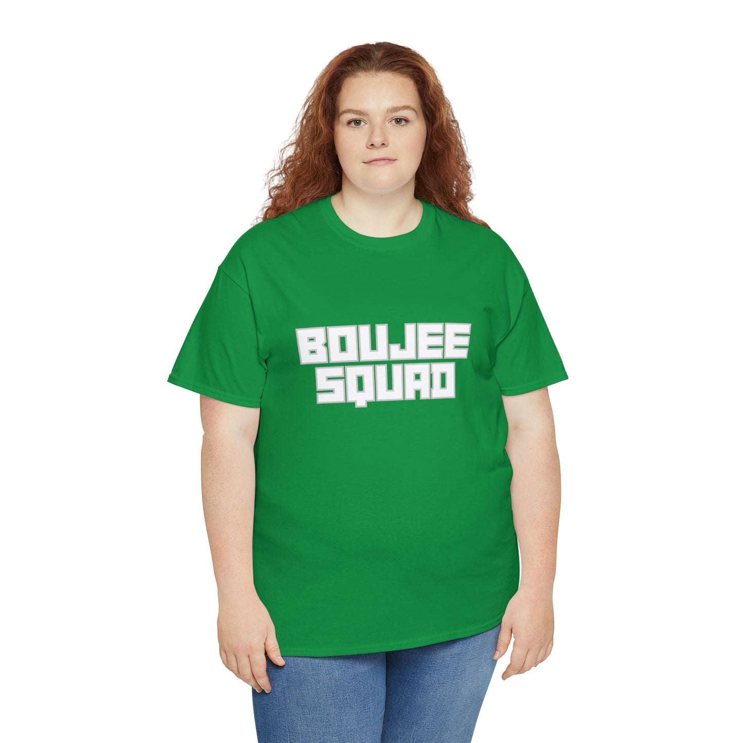 Boujee Squad Unisex Heavy Cotton Tee_WHT Print