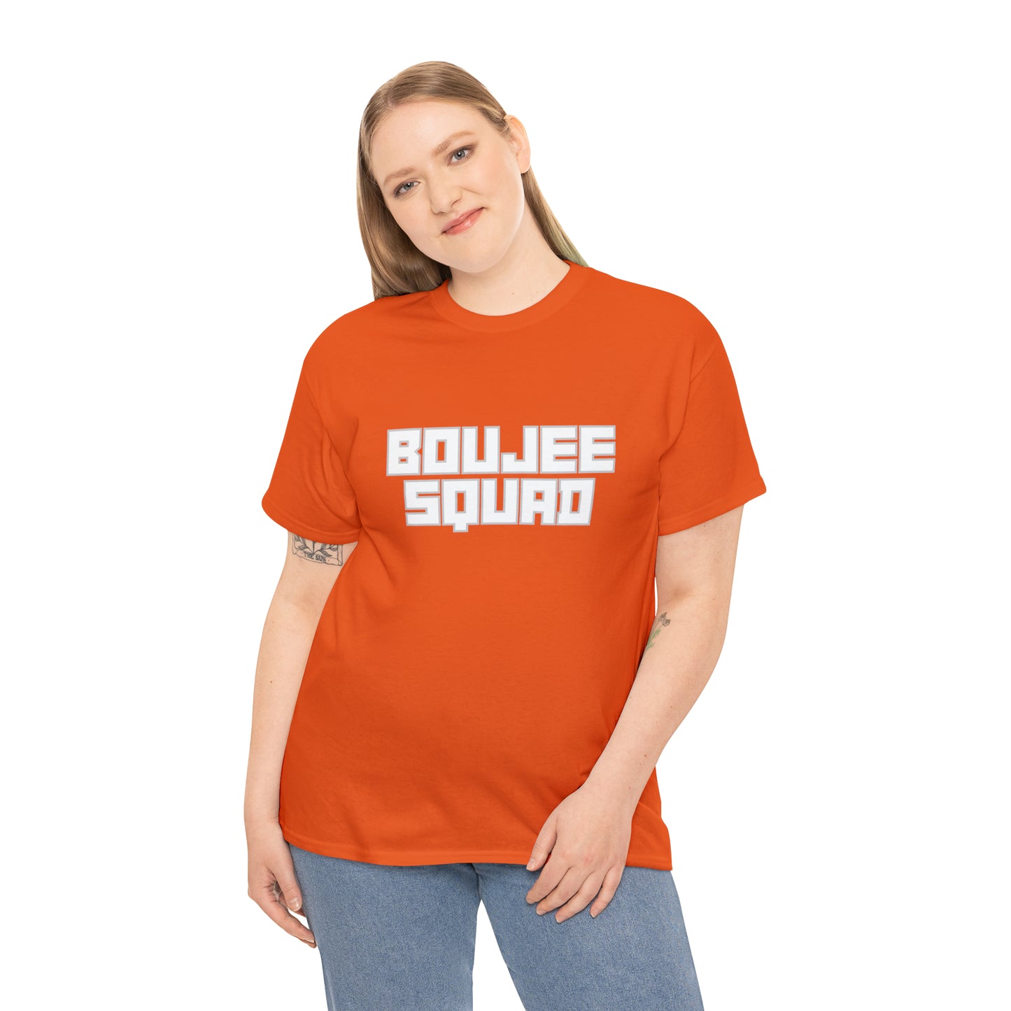 Boujee Squad Unisex Heavy Cotton Tee_WHT Print