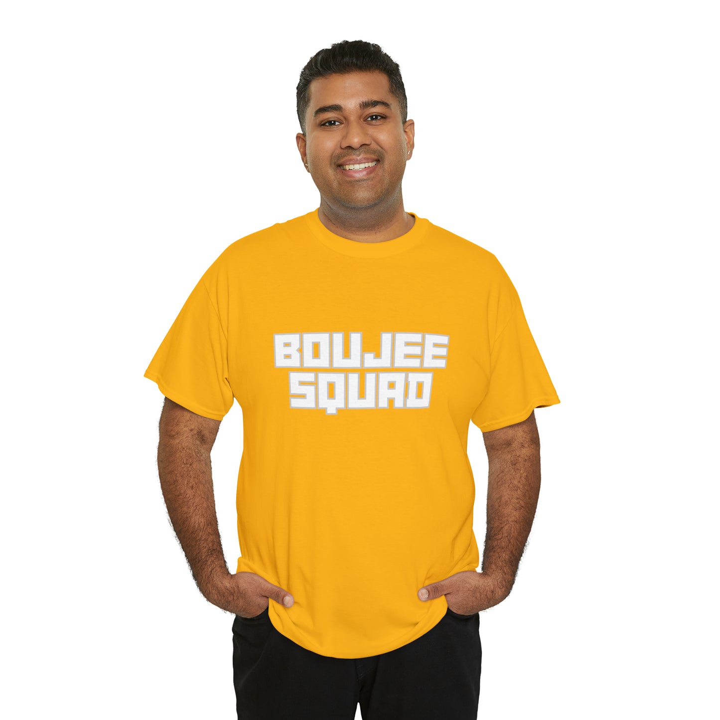 Boujee Squad Unisex Heavy Cotton Tee_WHT Print