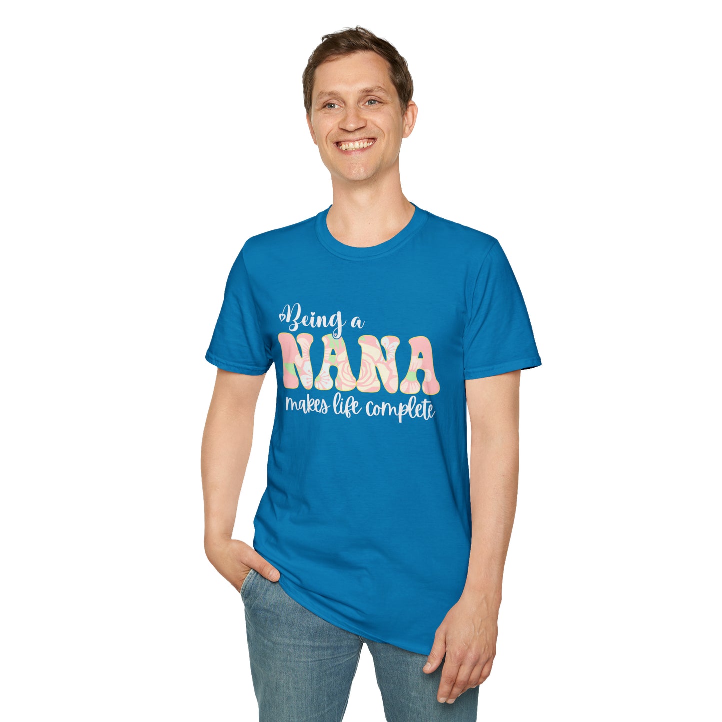 Being a Nana Makes Life Complete Unisex Softstyle T-Shirt