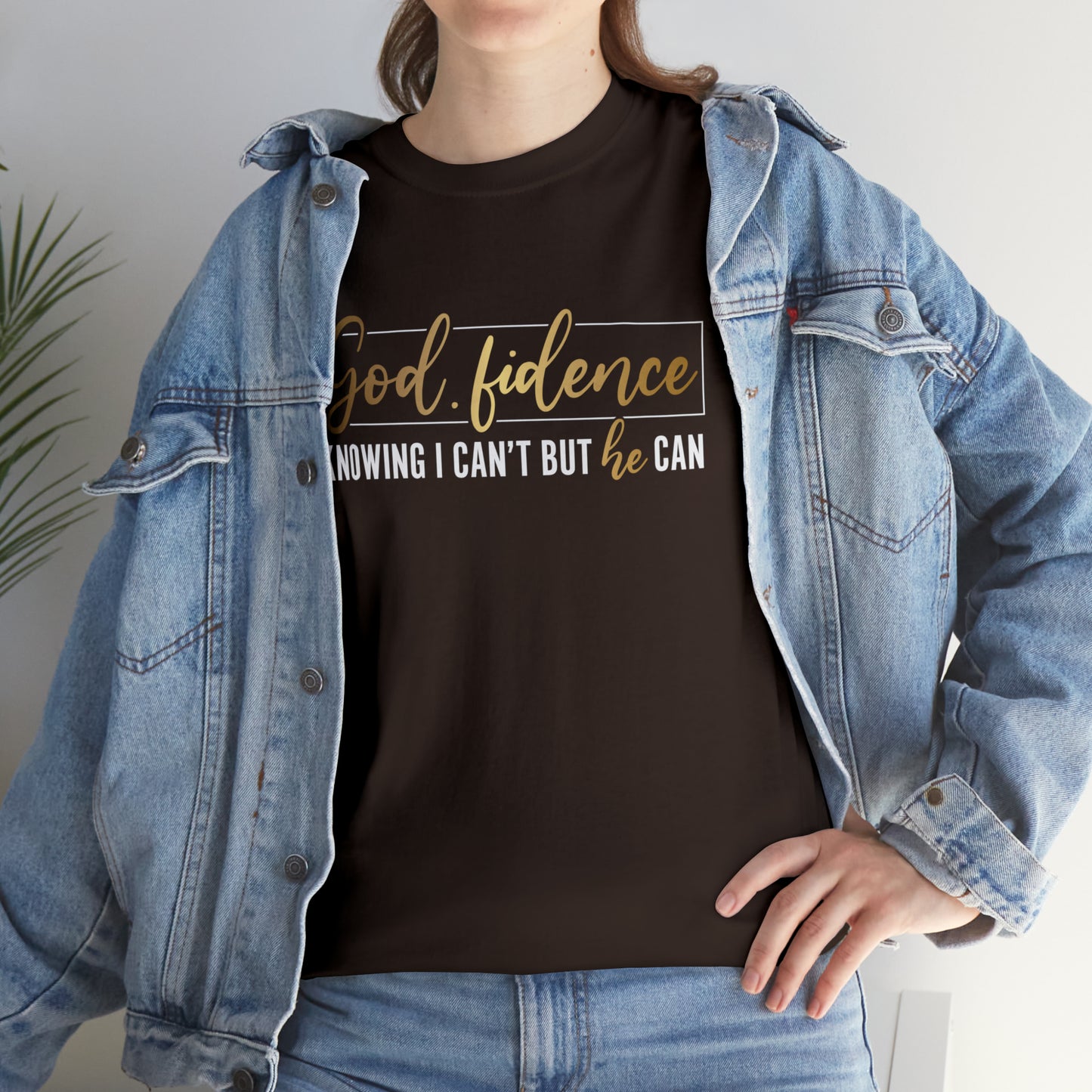 God-fidence Unisex Heavy Cotton Tee - Black Print