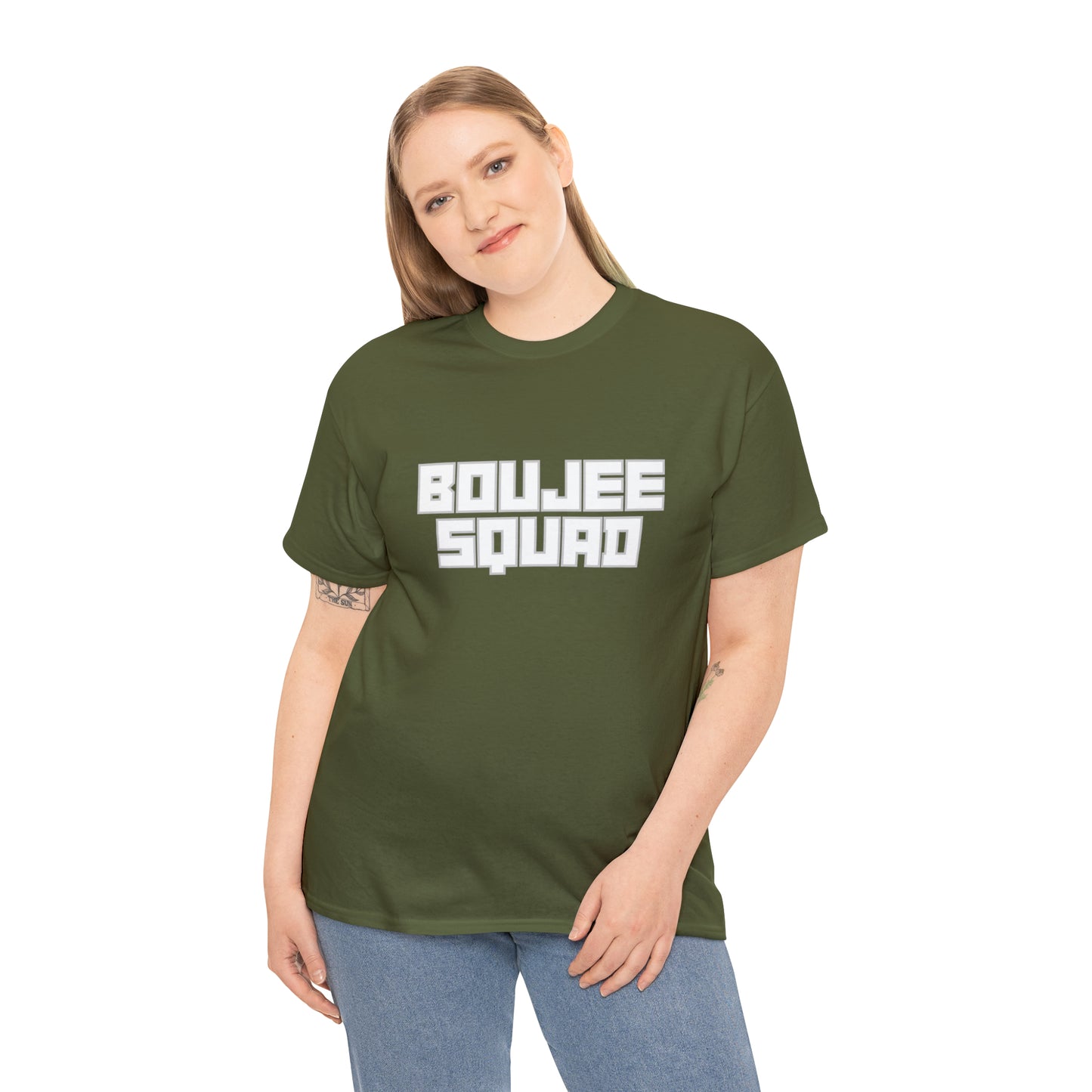 Boujee Squad Unisex Heavy Cotton Tee_WHT Print