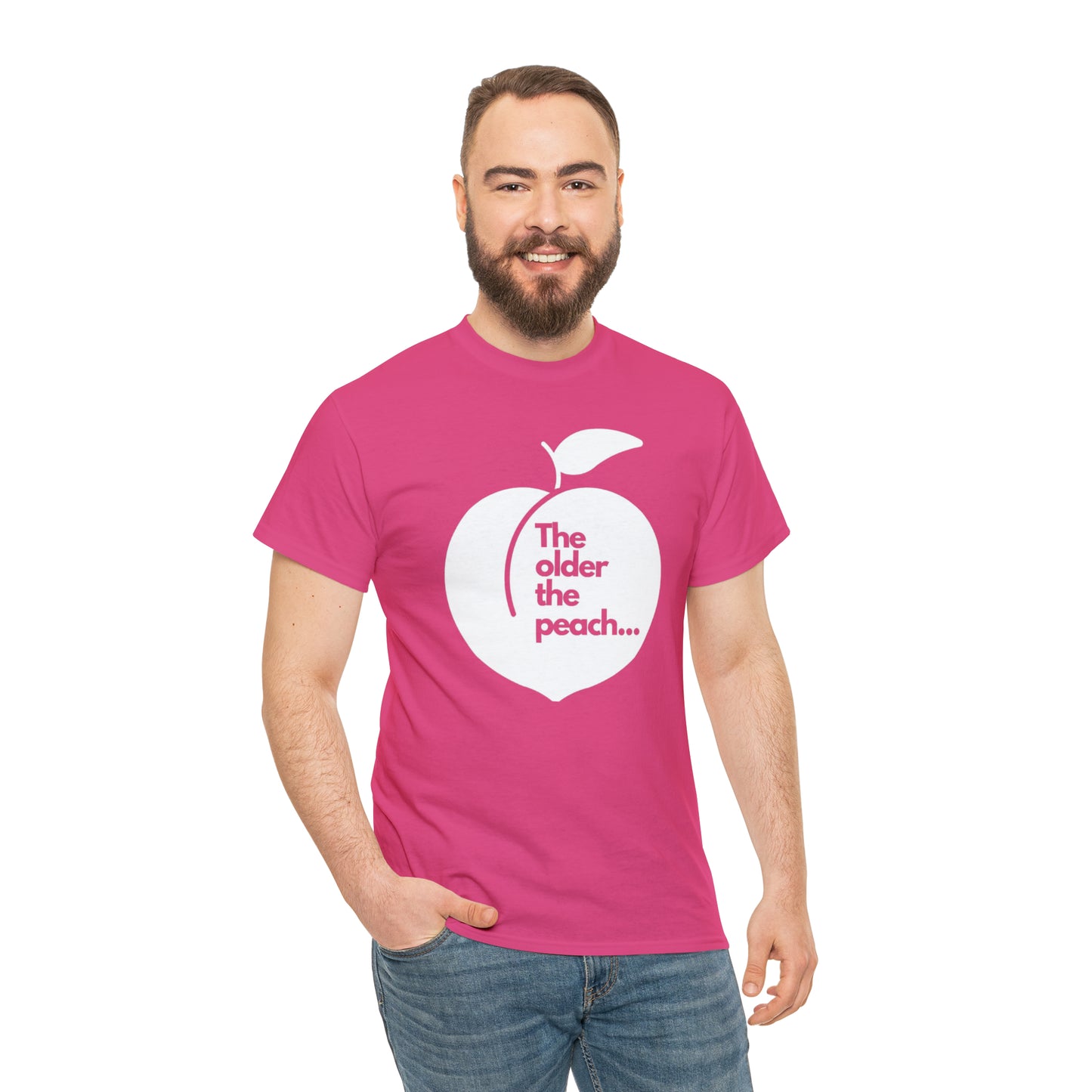 The Older the Peach ... Unisex Heavy Cotton Tee