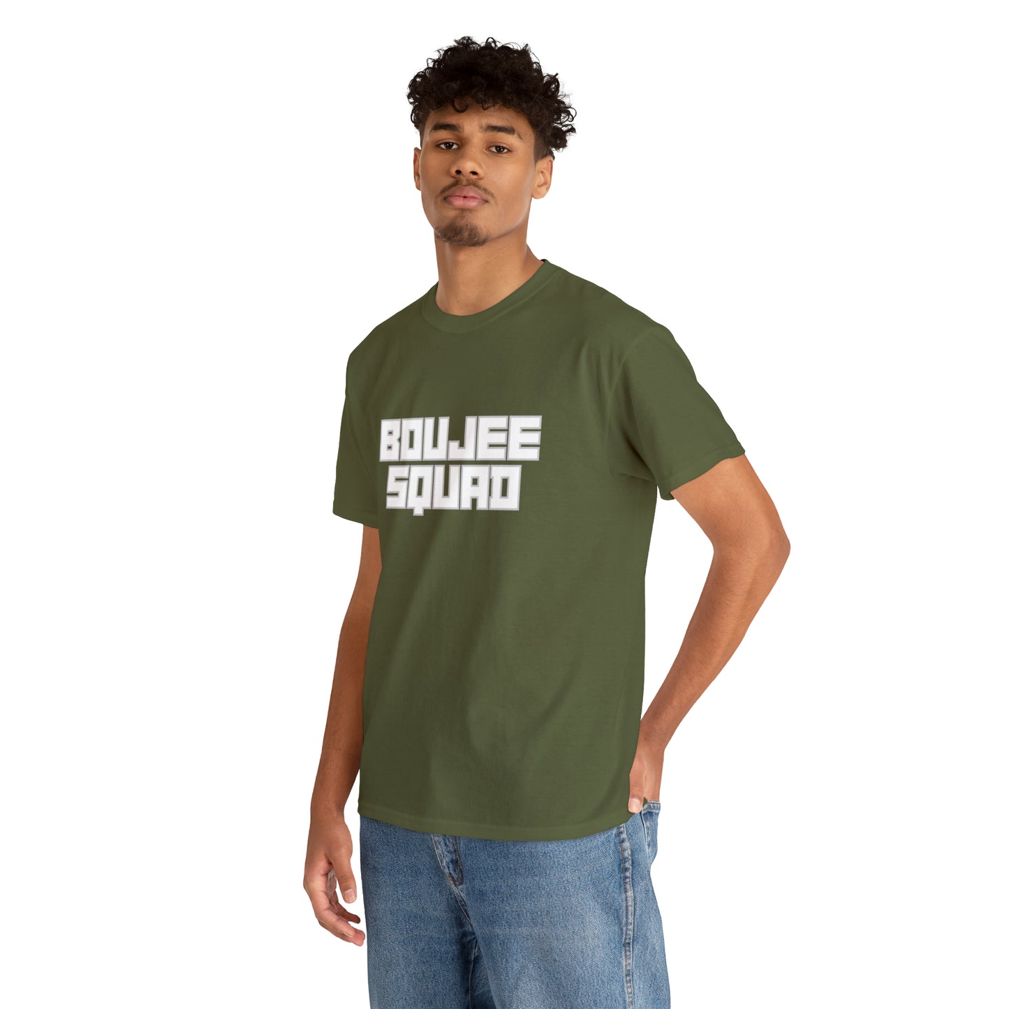 Boujee Squad Unisex Heavy Cotton Tee_WHT Print