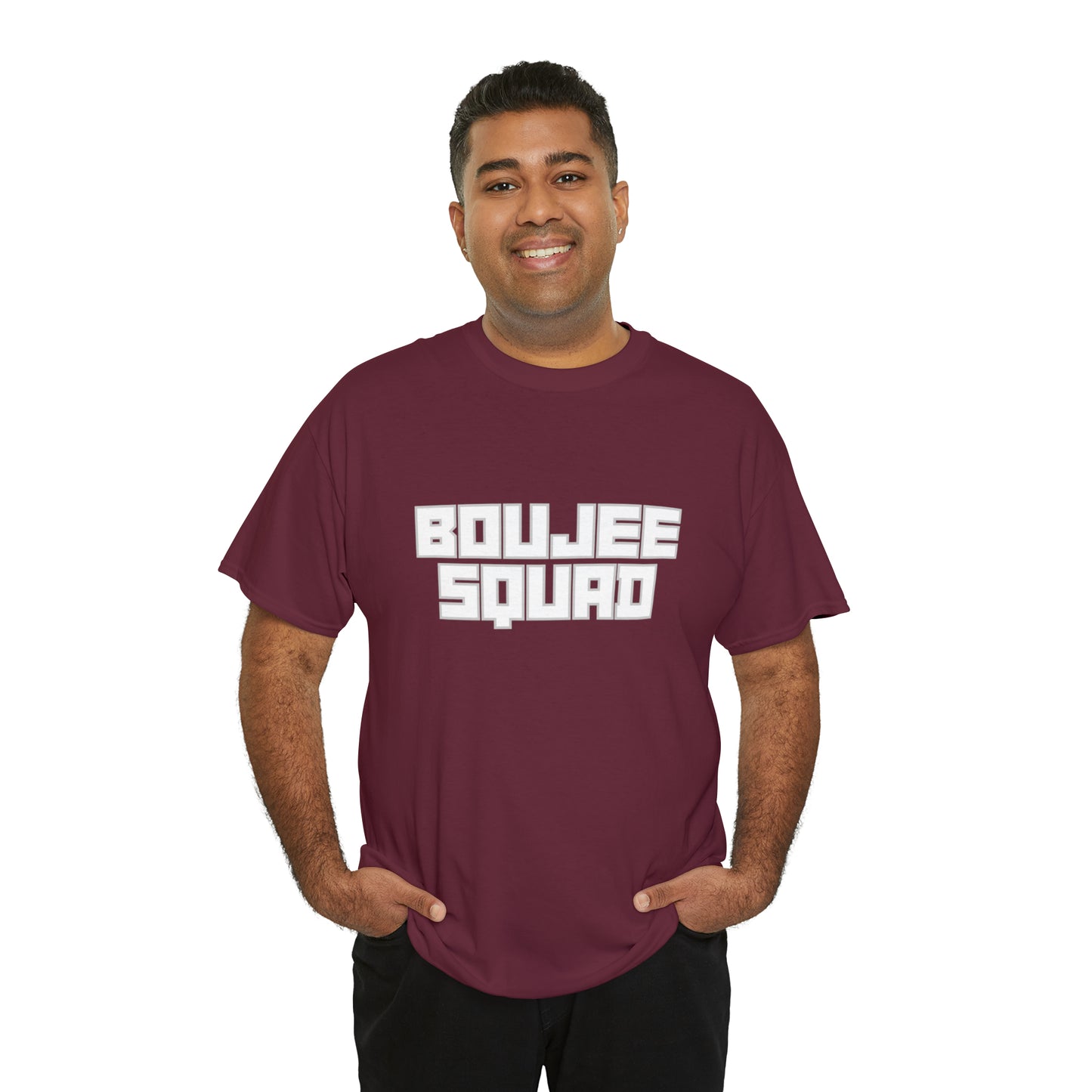 Boujee Squad Unisex Heavy Cotton Tee_WHT Print