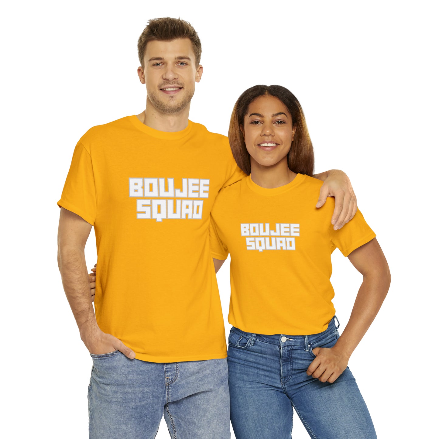 Boujee Squad Unisex Heavy Cotton Tee_WHT Print