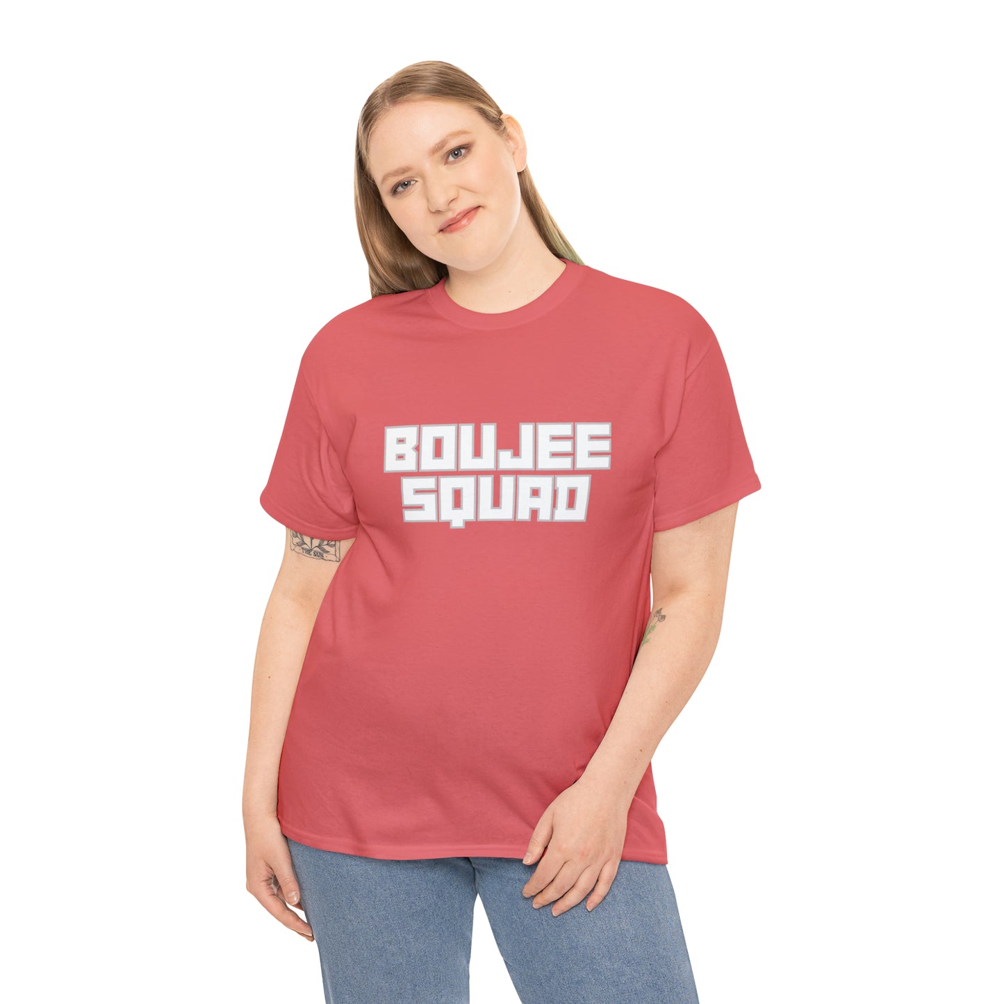 Boujee Squad Unisex Heavy Cotton Tee_WHT Print