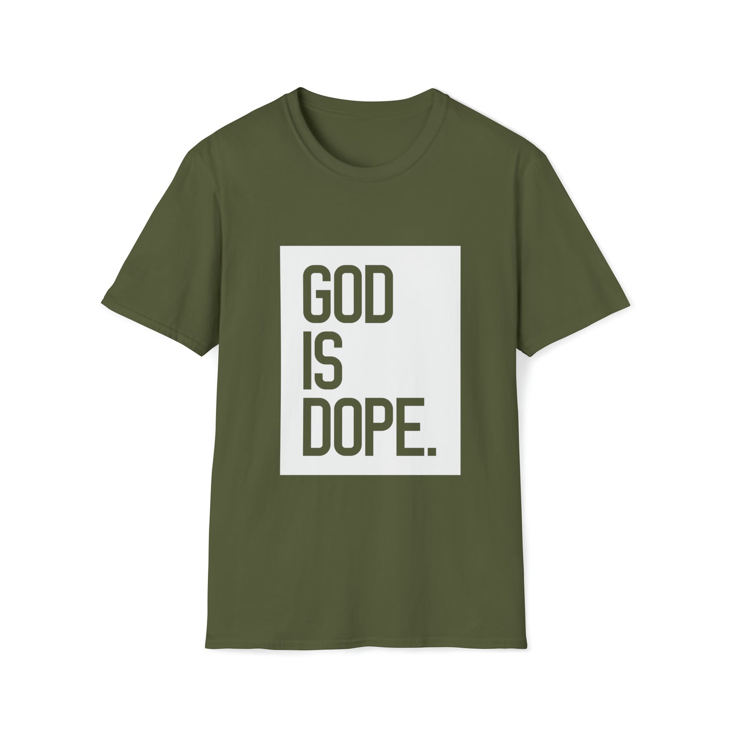 God is Dope Inspirational Unisex Softstyle T-Shirt