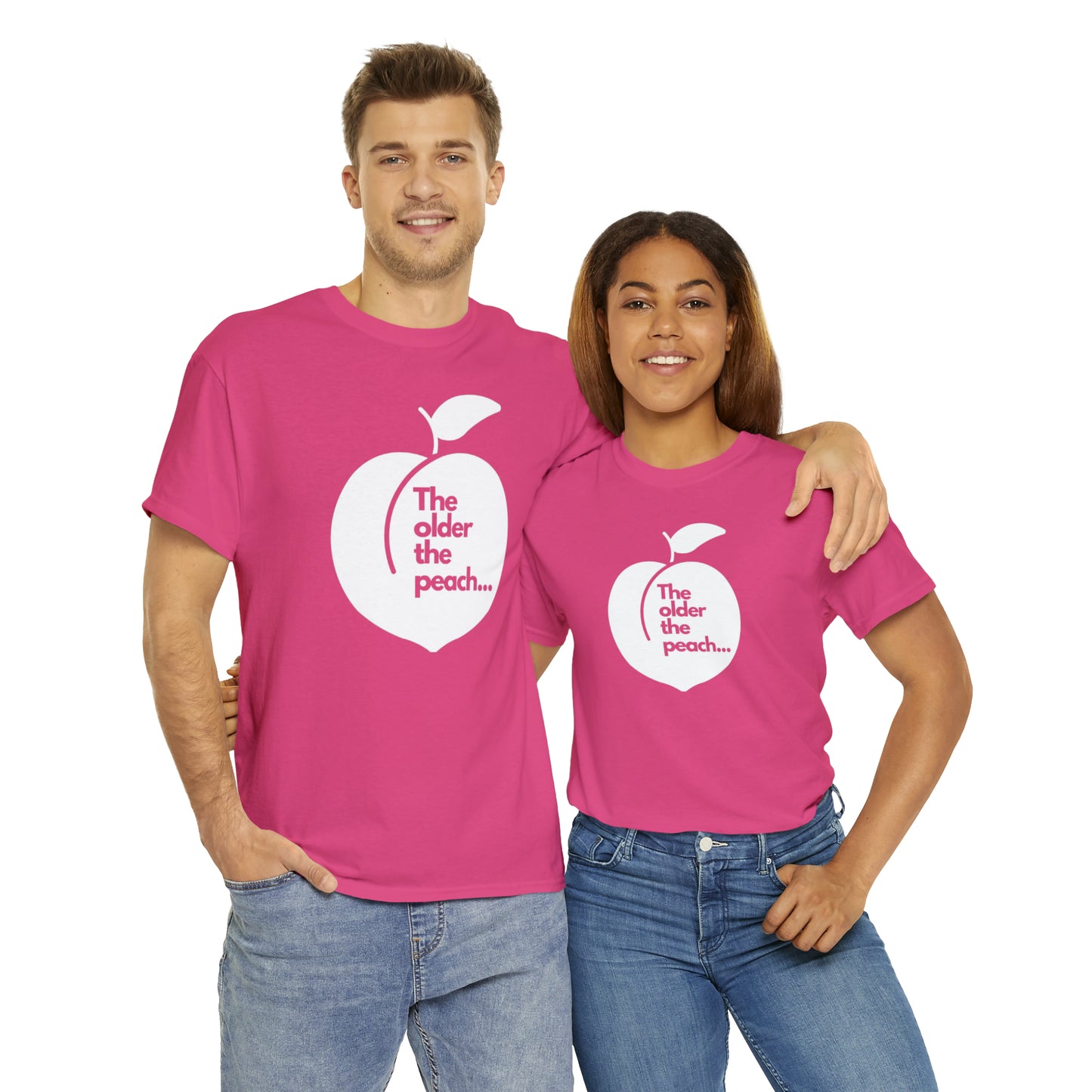 The Older the Peach ... Unisex Heavy Cotton Tee