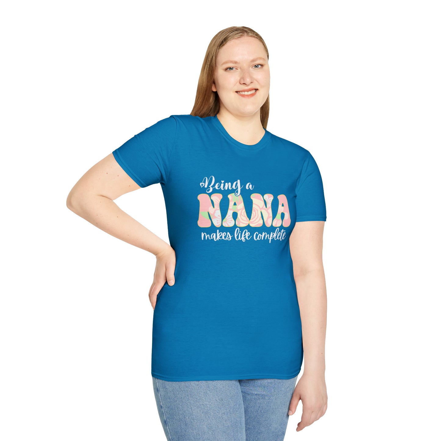 Being a Nana Makes Life Complete Unisex Softstyle T-Shirt
