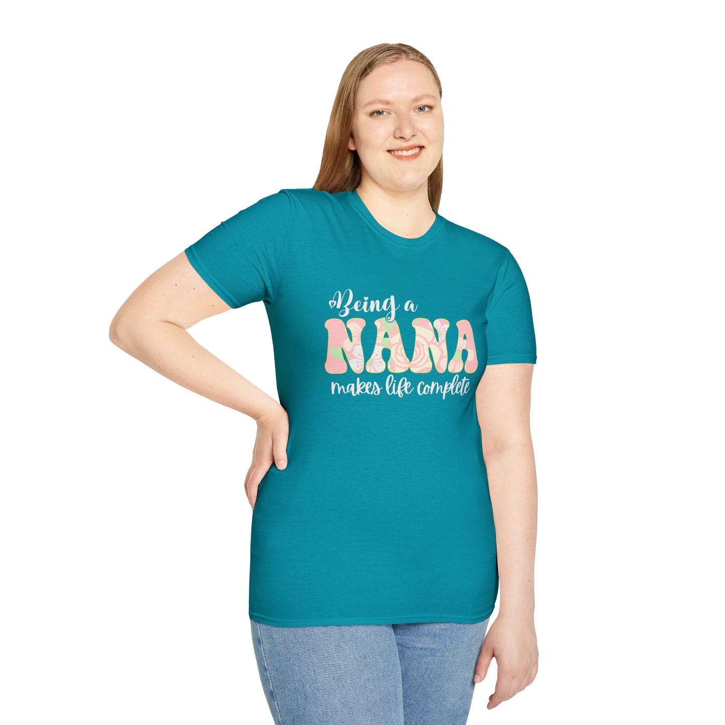 Being a Nana Makes Life Complete Unisex Softstyle T-Shirt