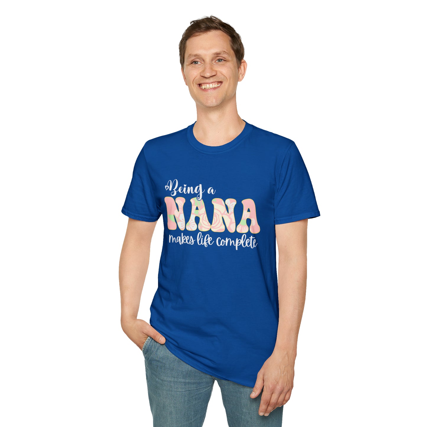 Being a Nana Makes Life Complete Unisex Softstyle T-Shirt
