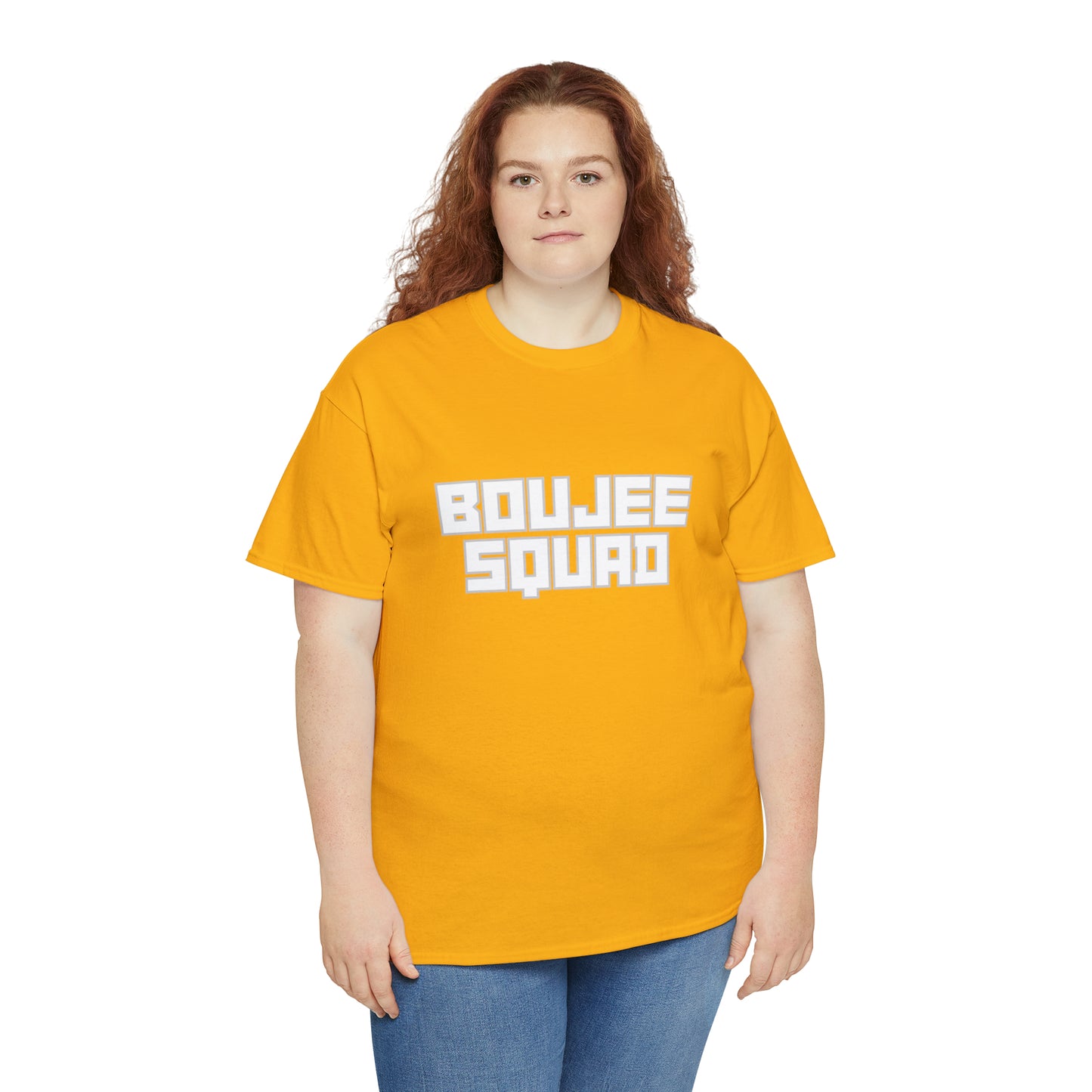 Boujee Squad Unisex Heavy Cotton Tee_WHT Print