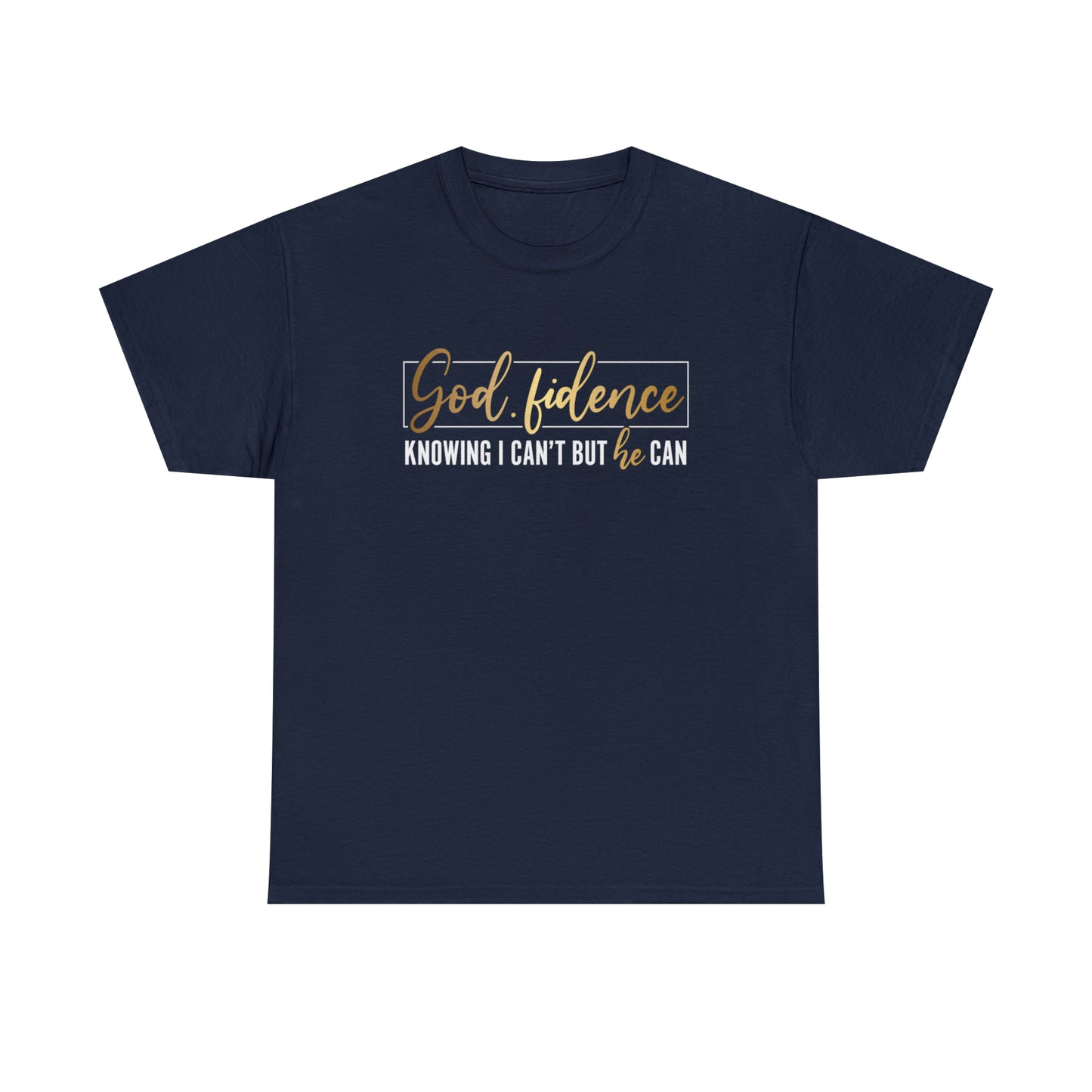 God-fidence Unisex Heavy Cotton Tee - Black Print
