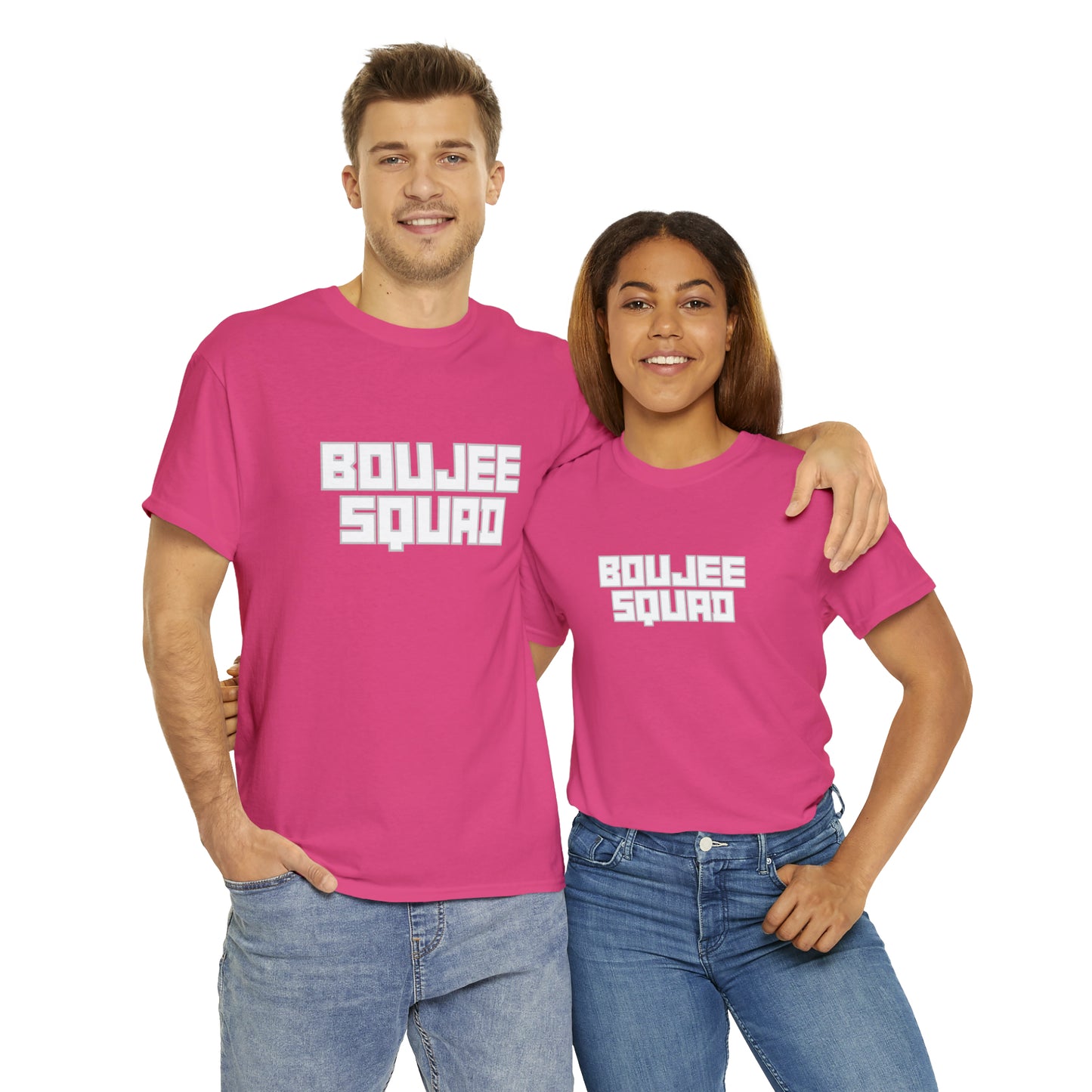 Boujee Squad Unisex Heavy Cotton Tee_WHT Print