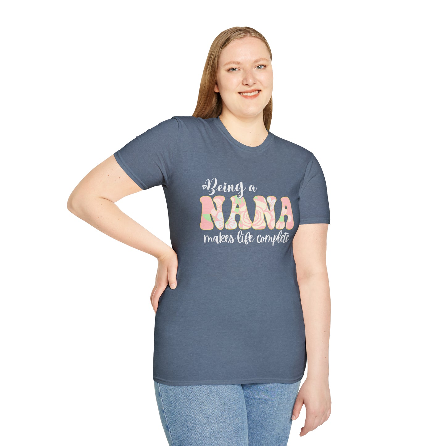Being a Nana Makes Life Complete Unisex Softstyle T-Shirt