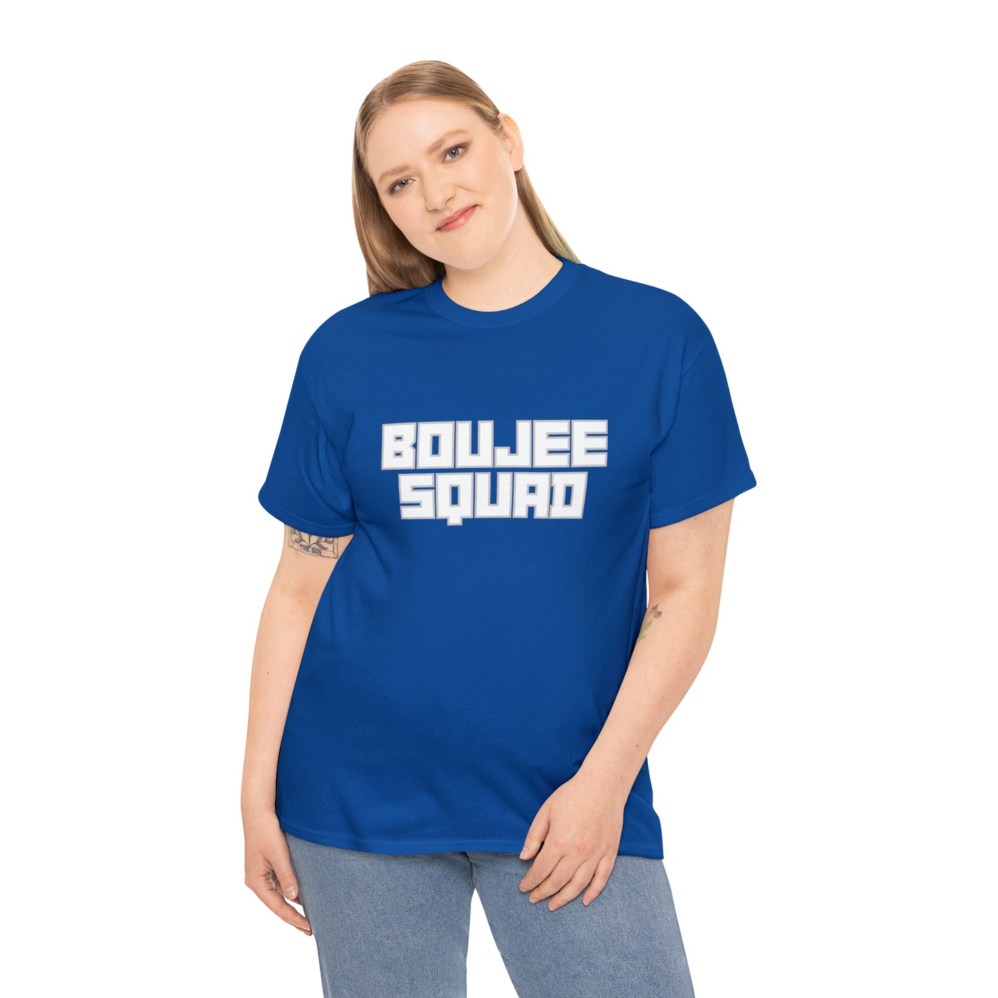 Boujee Squad Unisex Heavy Cotton Tee_WHT Print