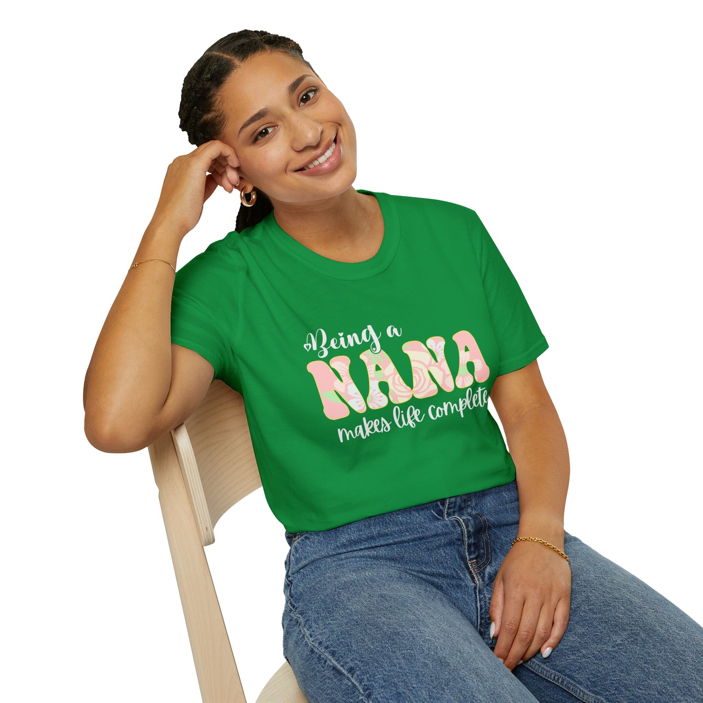 Being a Nana Makes Life Complete Unisex Softstyle T-Shirt
