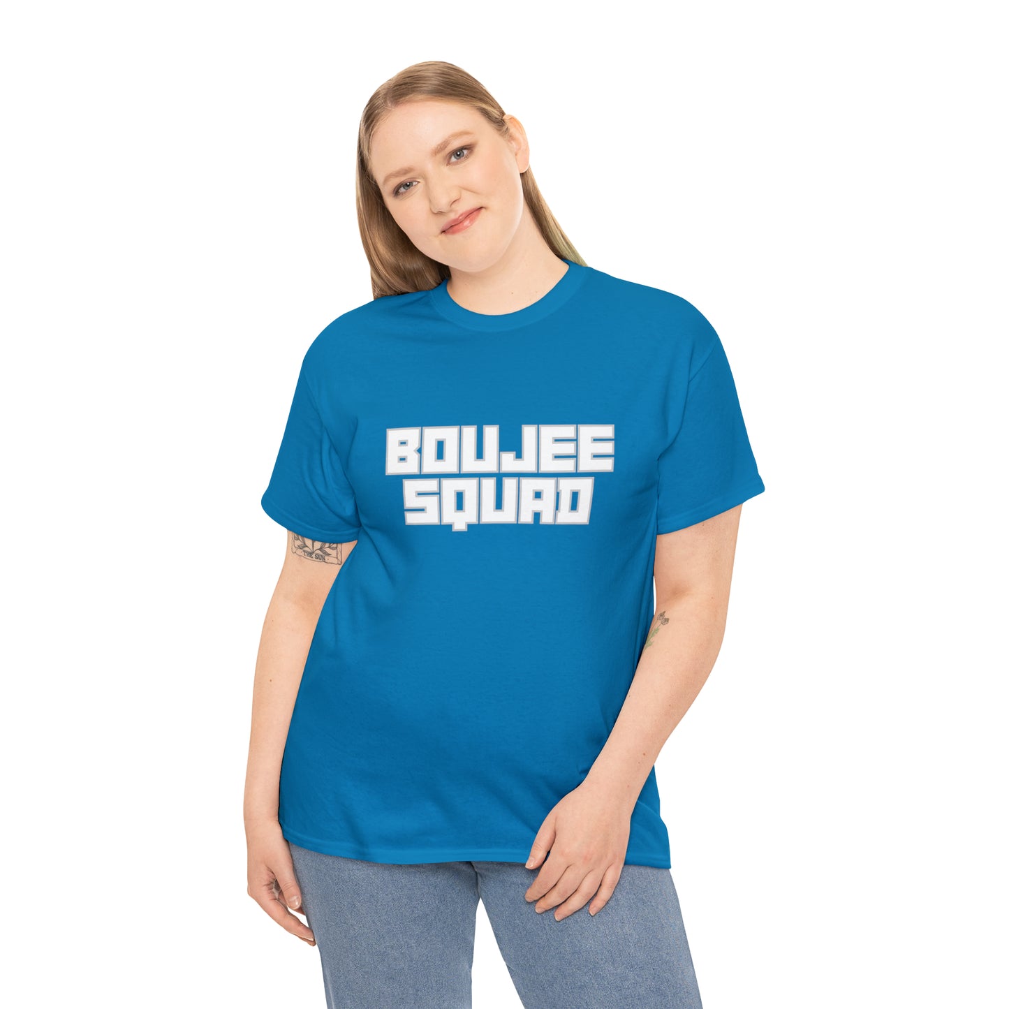Boujee Squad Unisex Heavy Cotton Tee_WHT Print
