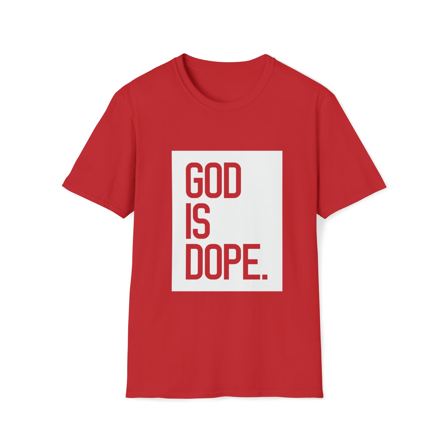 God is Dope Inspirational Unisex Softstyle T-Shirt