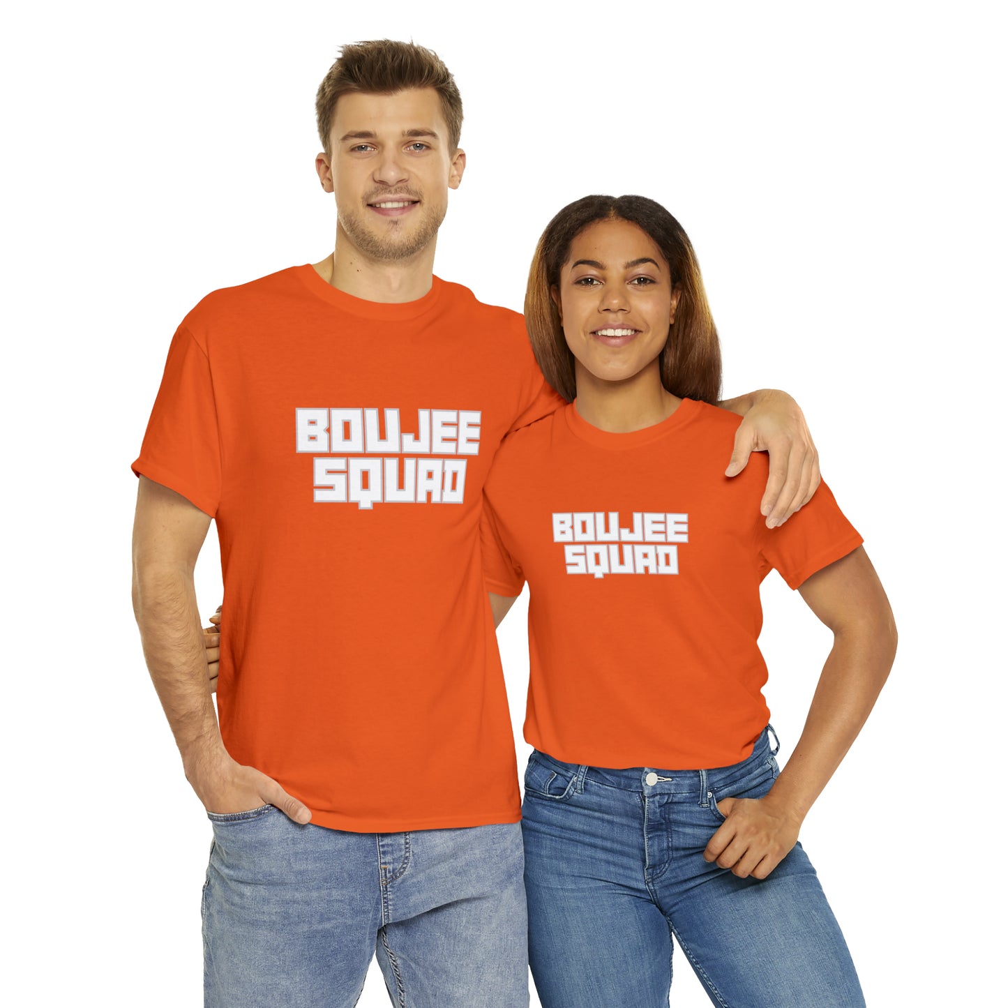 Boujee Squad Unisex Heavy Cotton Tee_WHT Print