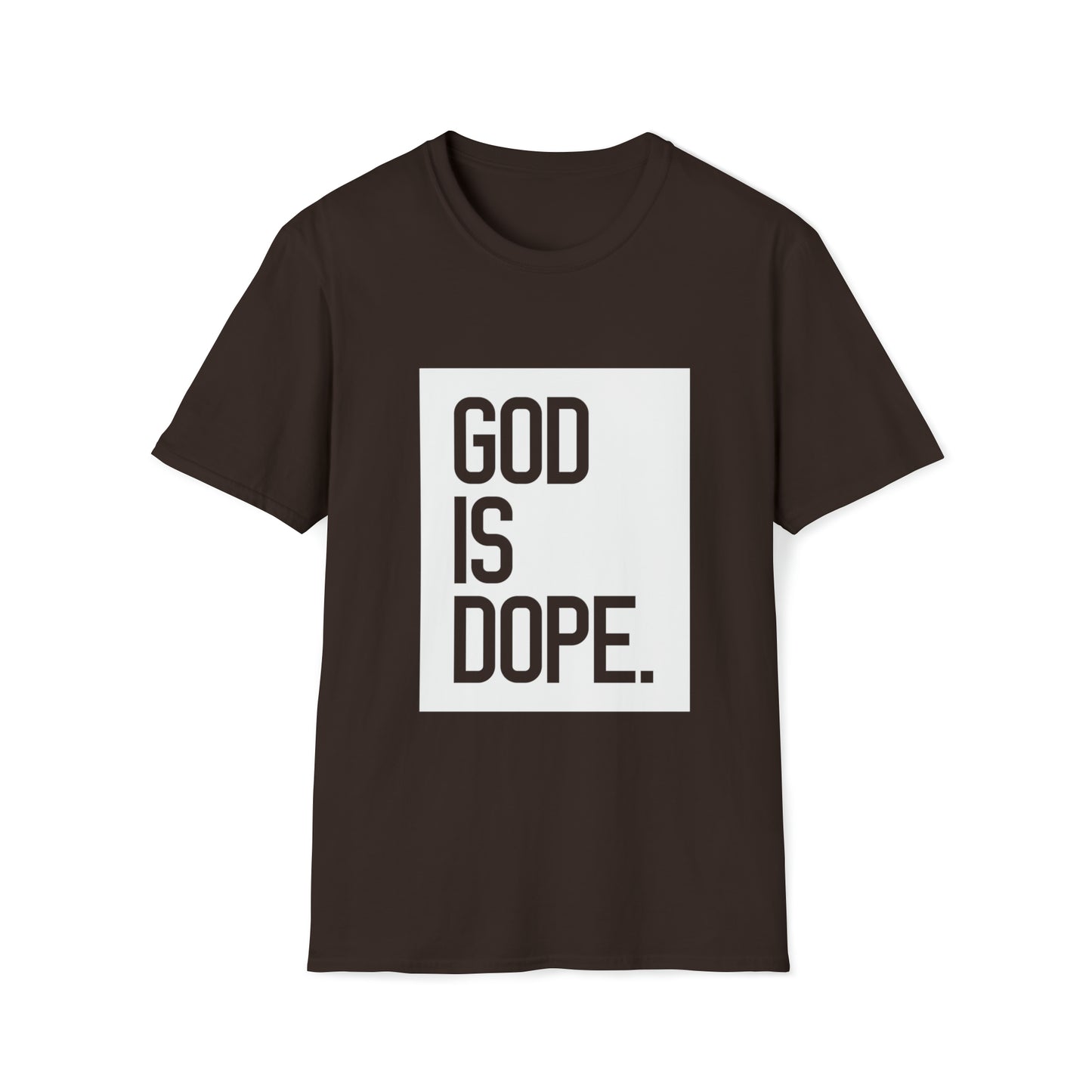 God is Dope Inspirational Unisex Softstyle T-Shirt