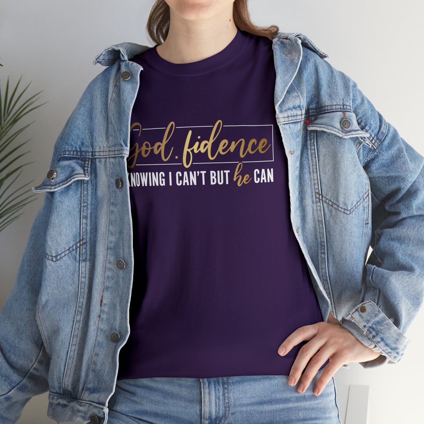 God-fidence Unisex Heavy Cotton Tee - Black Print