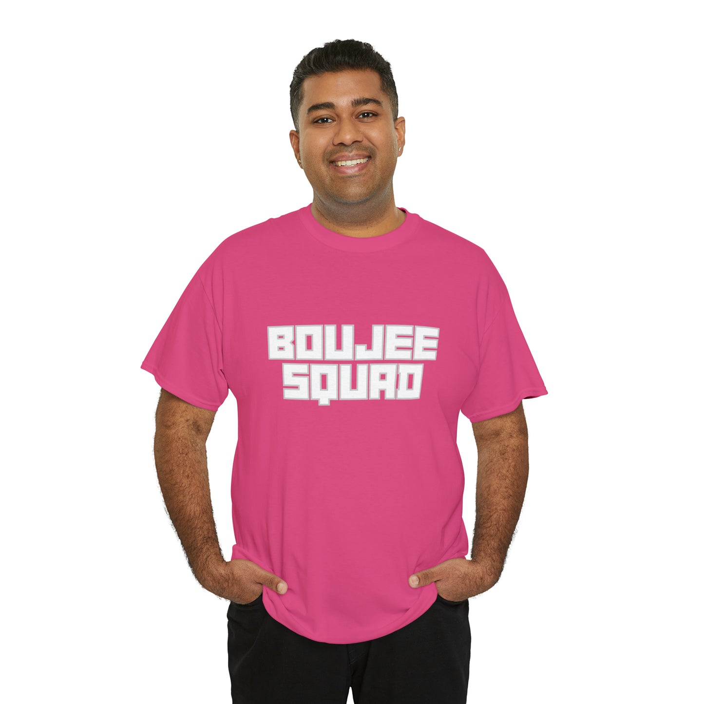 Boujee Squad Unisex Heavy Cotton Tee_WHT Print