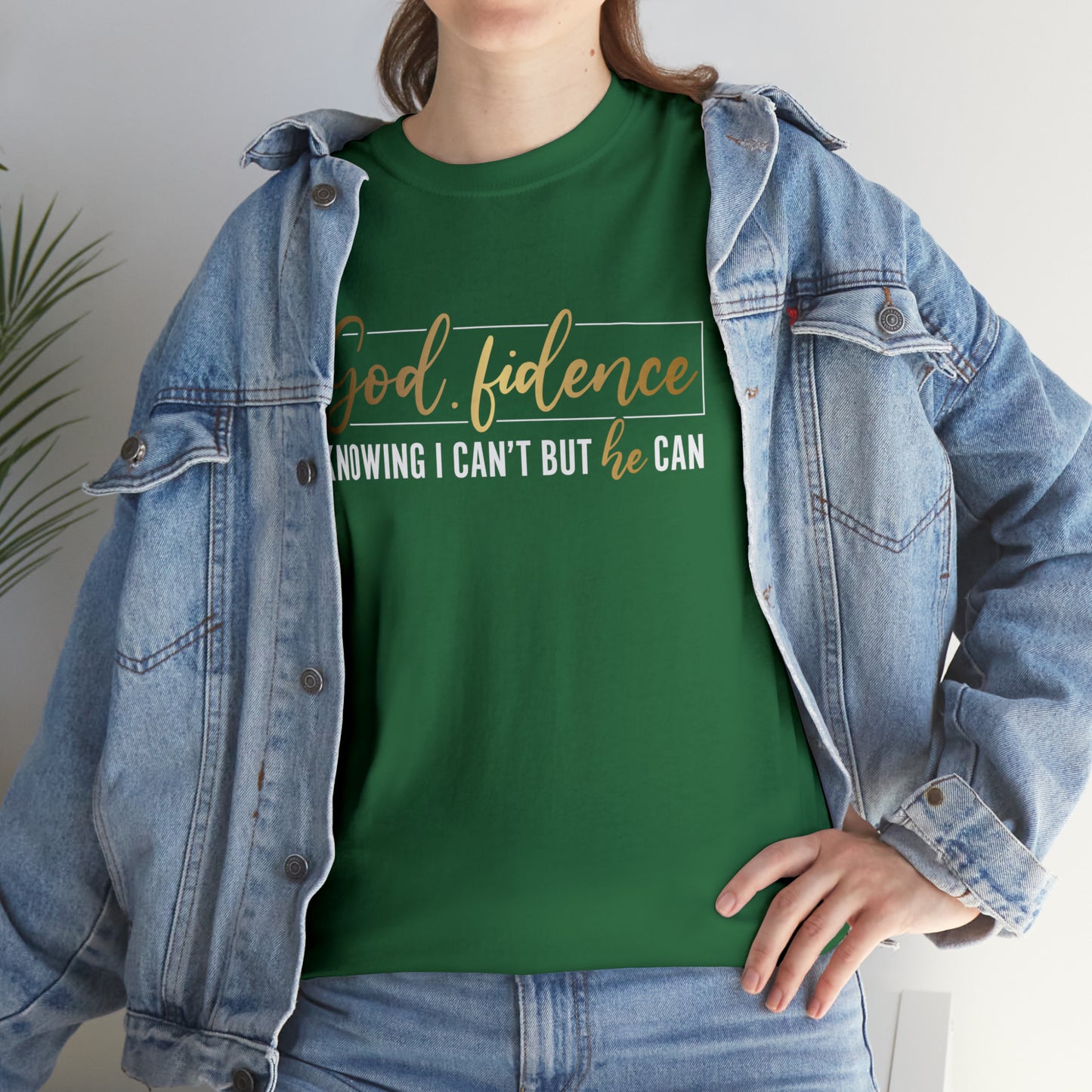 God-fidence Unisex Heavy Cotton Tee - Black Print