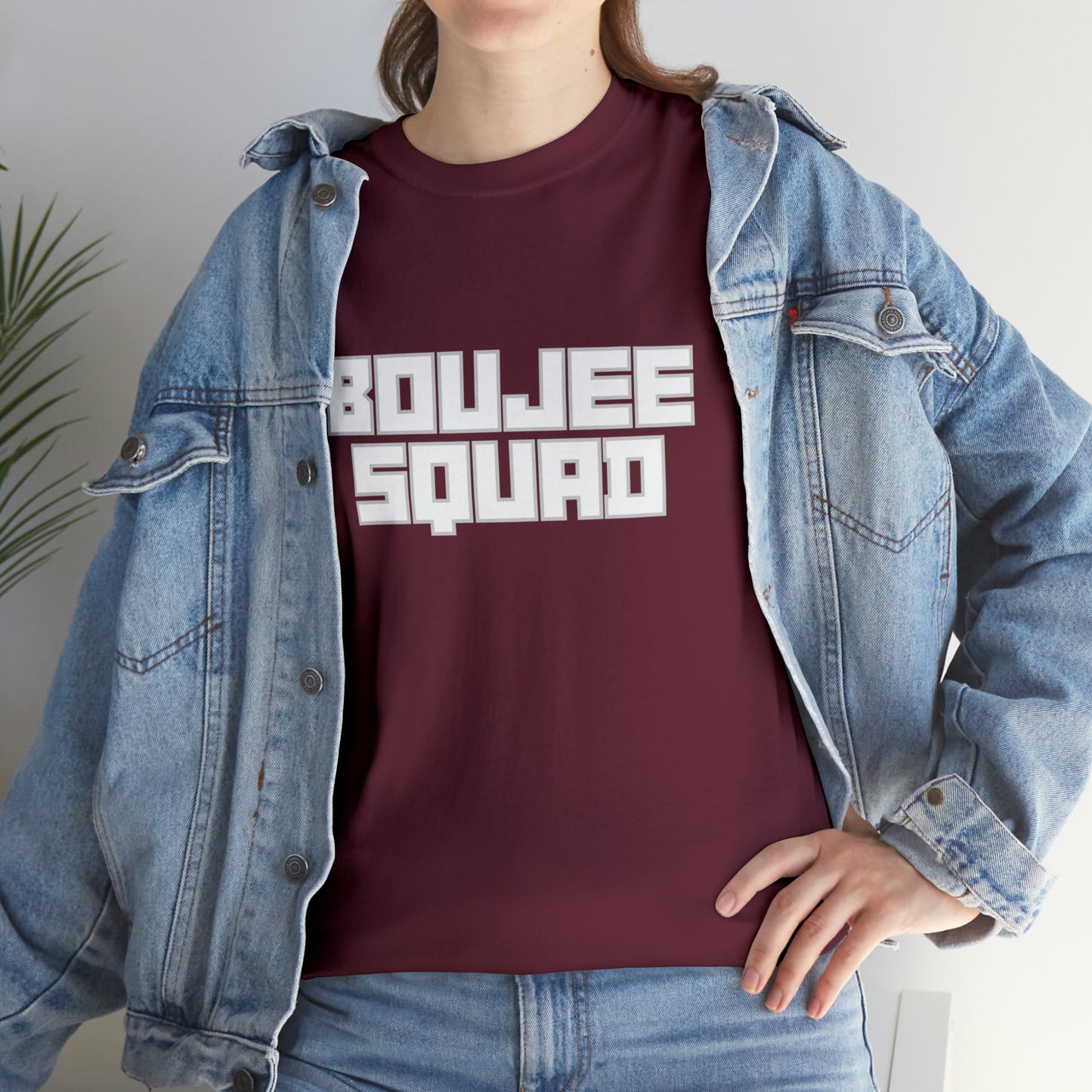 Boujee Squad Unisex Heavy Cotton Tee_WHT Print