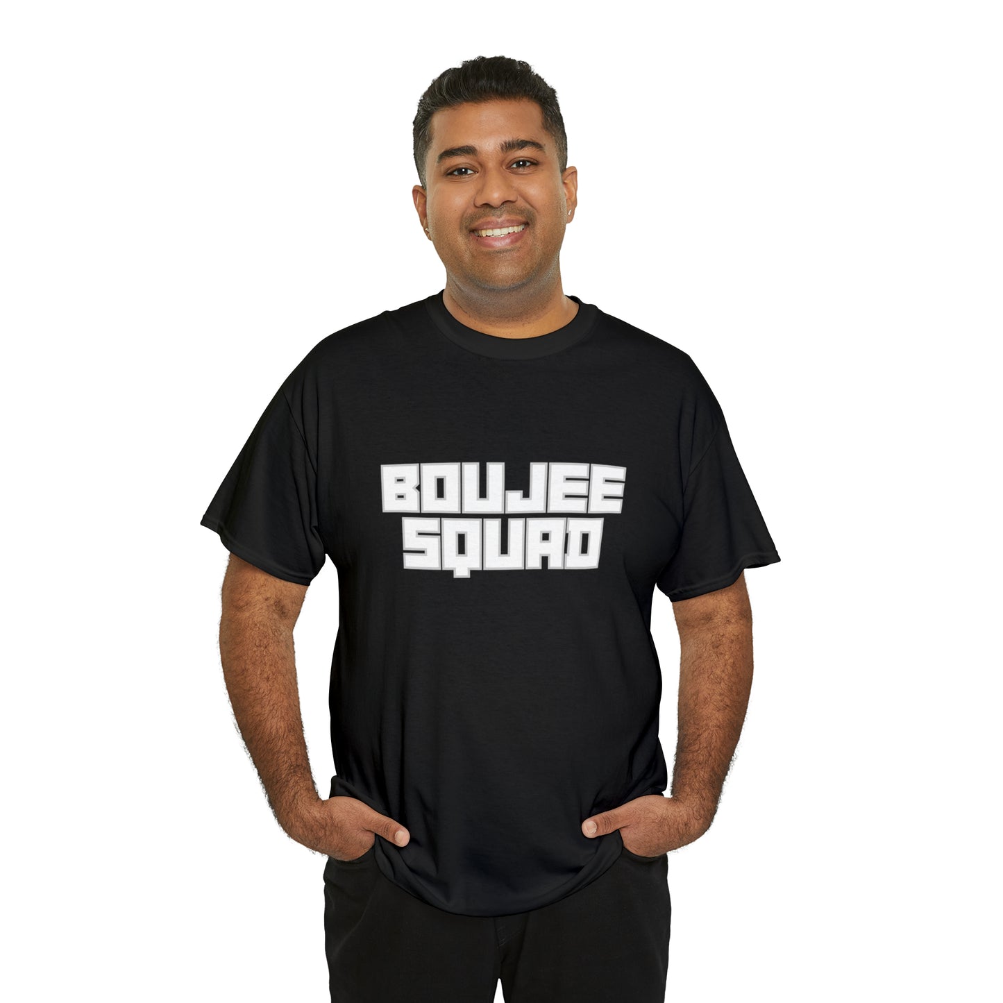 Boujee Squad Unisex Heavy Cotton Tee_WHT Print
