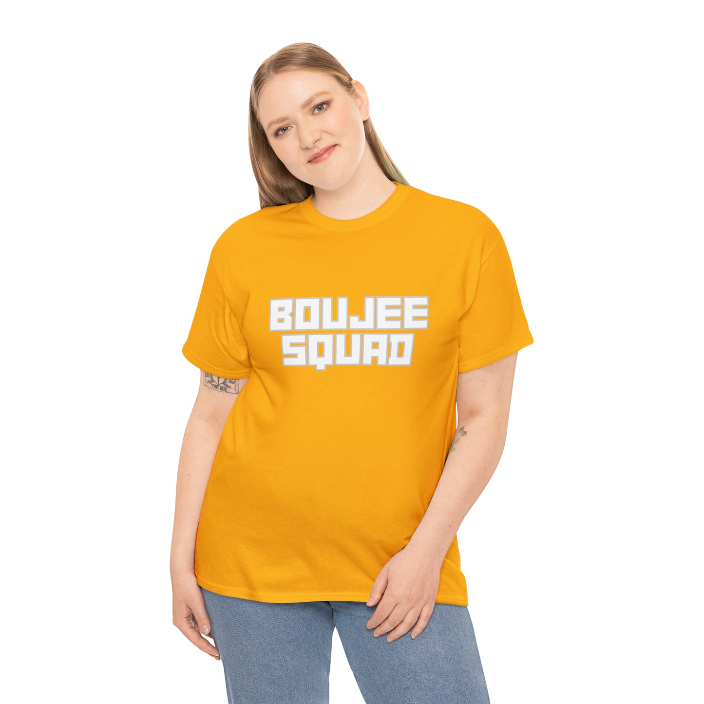 Boujee Squad Unisex Heavy Cotton Tee_WHT Print